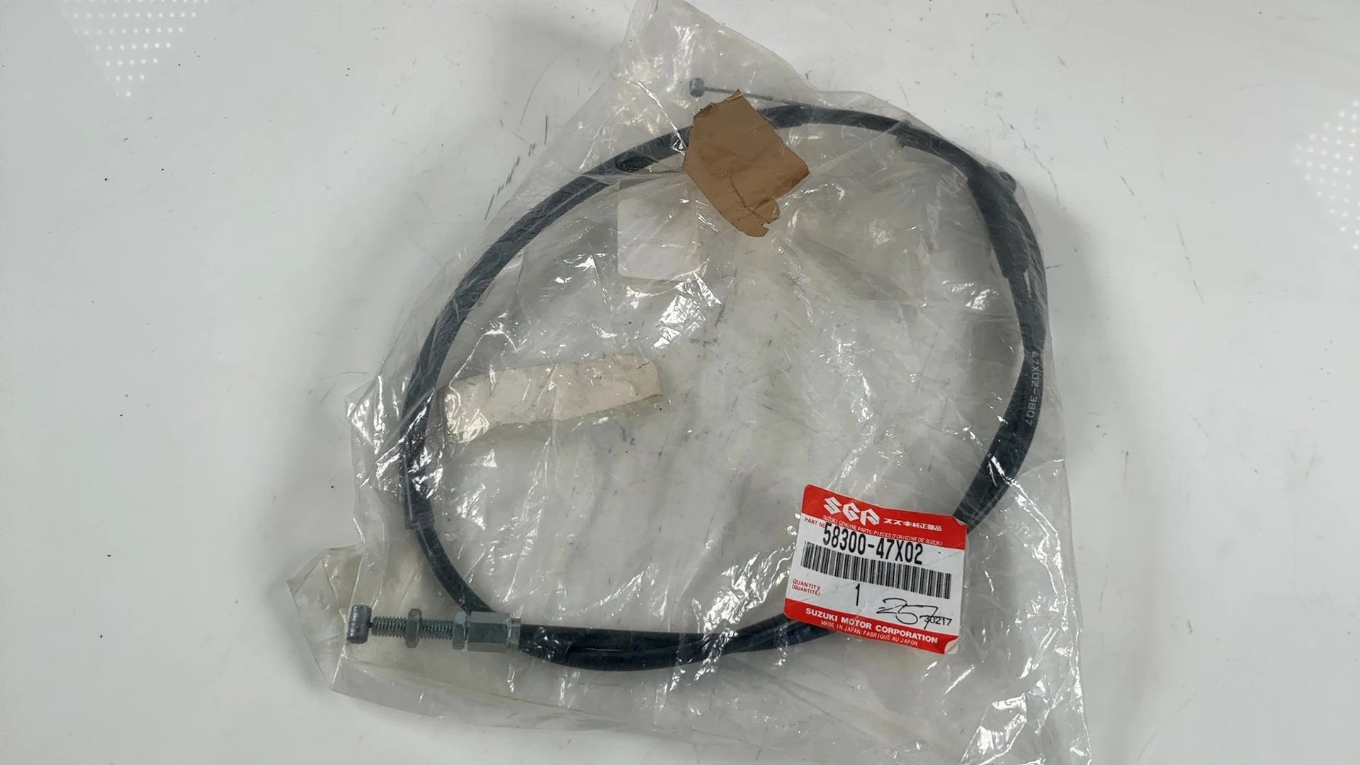 Suzuki GS300L GS300 300cc Throttle Cable Pull 1982-1985 OEM 58300-47X02 - Image 6