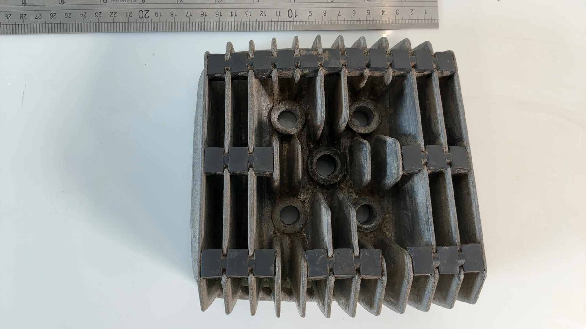 Yamaha RX100 RX-100 100cc Cylinder Head 1985-1996 OEM 1V1-11111-00 - Image 8