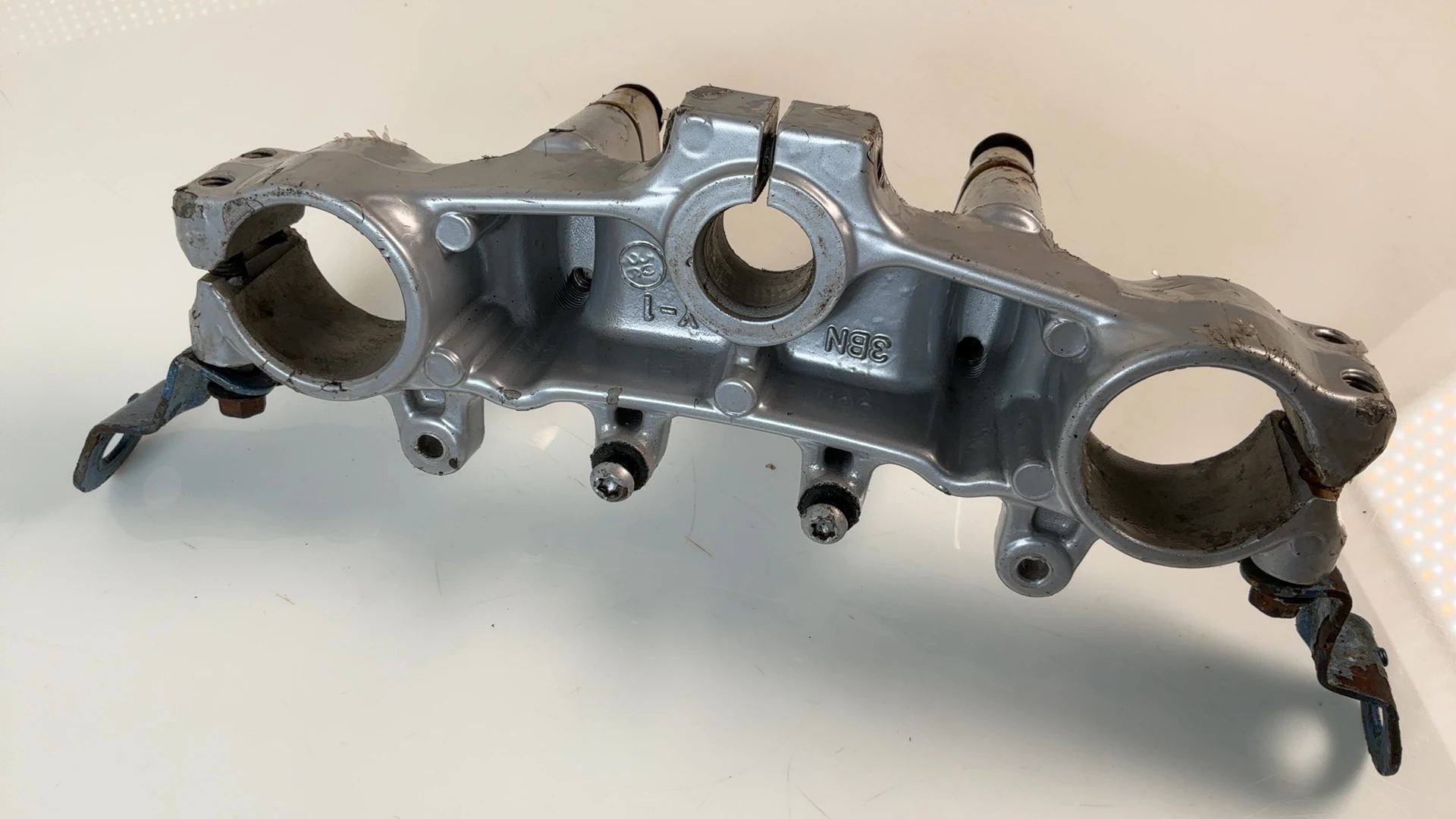 Yamaha DT125R 4BL 125cc Upper Fork Bridge Yoke 1991-1998 OEM 3BN-23435-00-35 - Image 4