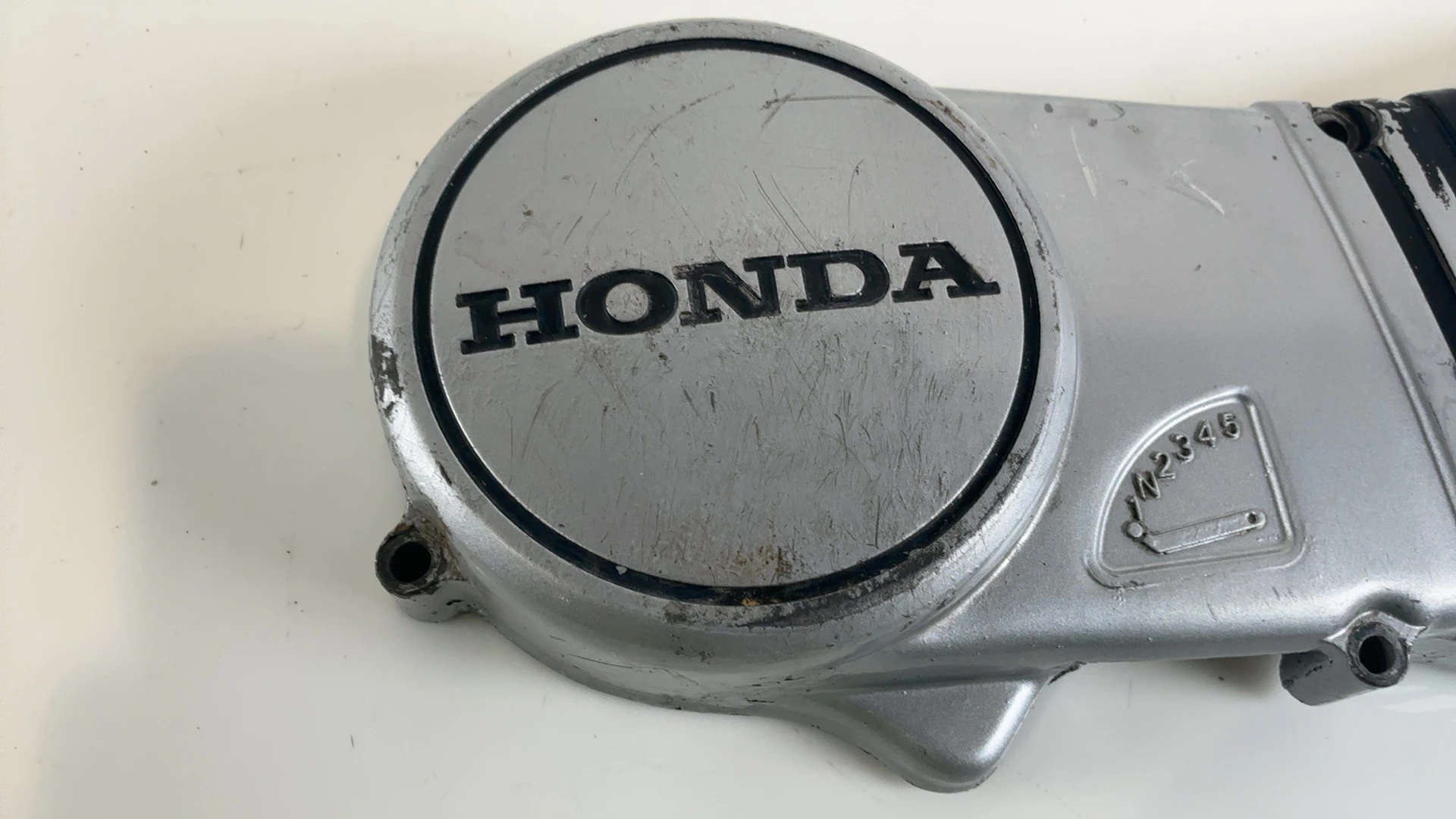 Honda H100 S2 H100S 100cc Left Engine Magneto Cover 1984-1988 OEM 11341-168-000 - Image 4