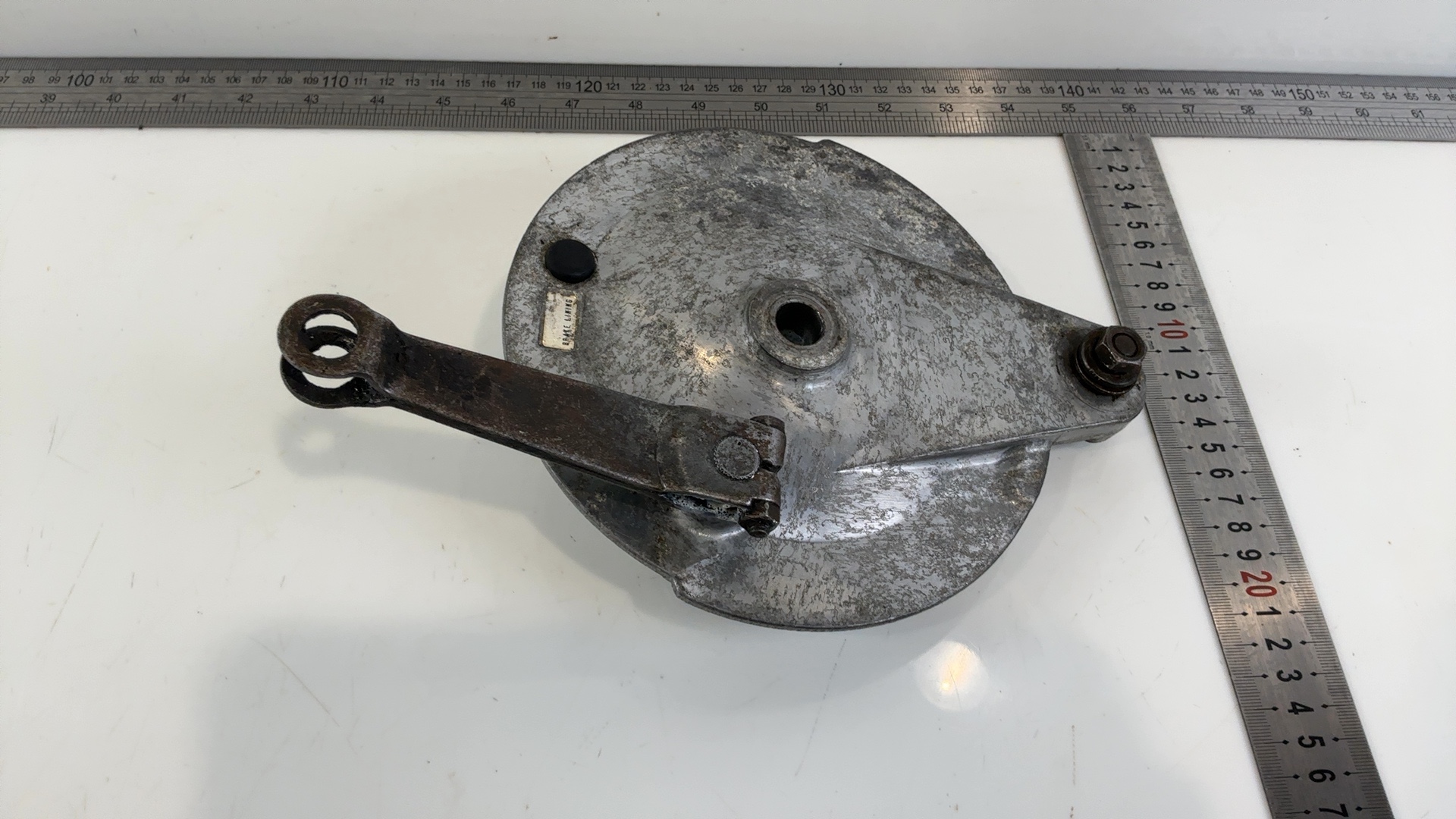 Yamaha RS100 RS 100 100cc Rear Brake Plate Panel 1974-1979 OEM 339-25320-10 - Image 3