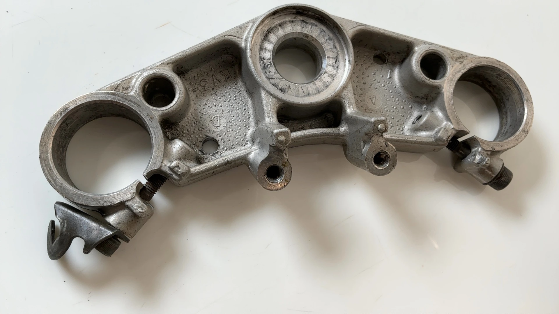 Honda CBR400RR NC23 400cc Upper Fork Bridge Yoke 1986-1989 OEM 53300-KV0-000 - Image 6