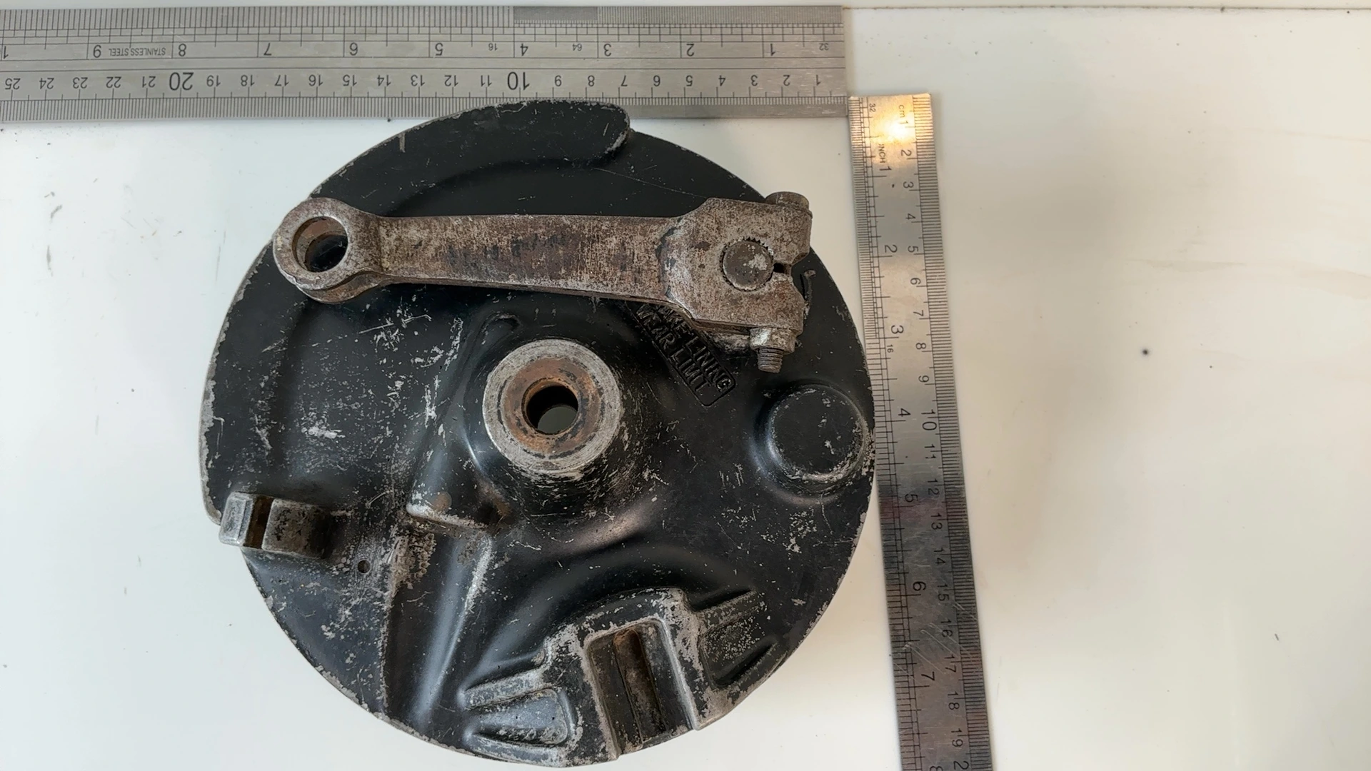 Suzuki TS250 TS 250 250cc Front Brake Backing Plate 1971-1977 OEM 54200-30823 - Image 3