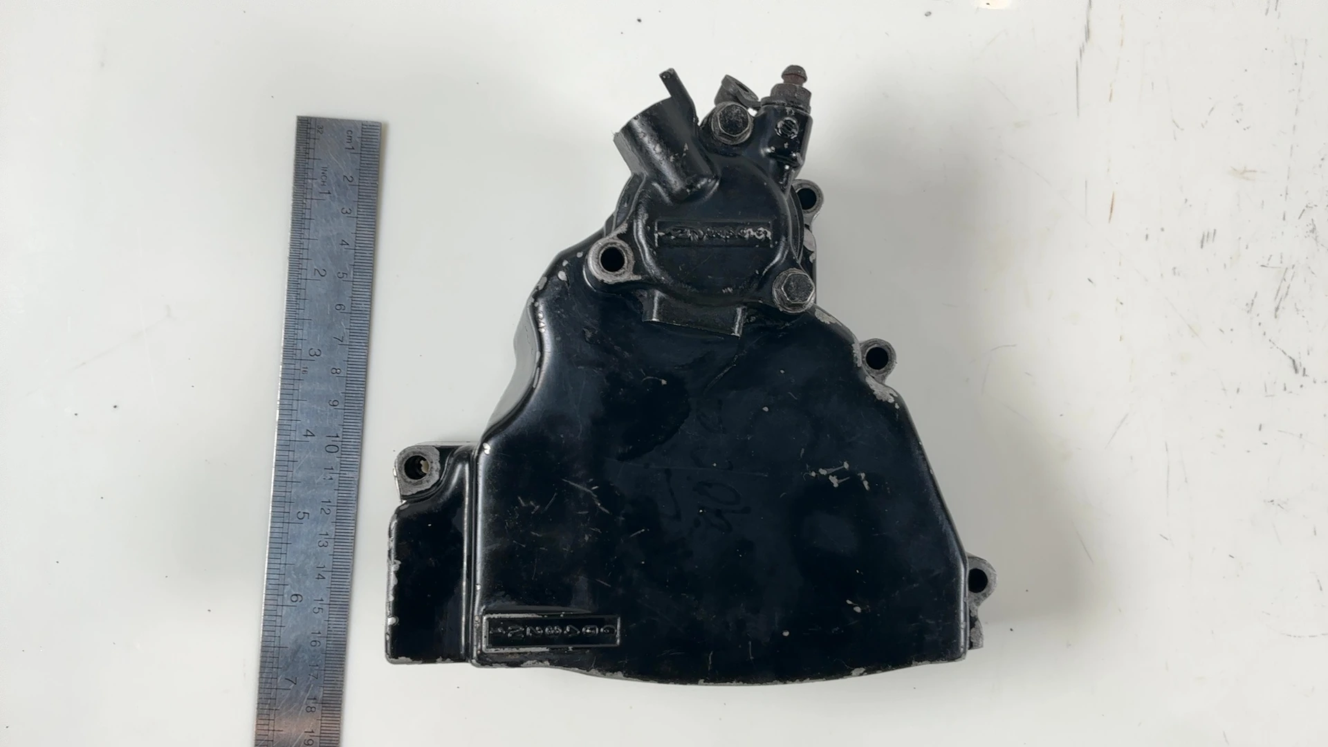 Kawasaki GPz750 Turbo ZX750E 750cc Front Sprocket Cover 1984-1985 OEM 14026-1110 - Image 4