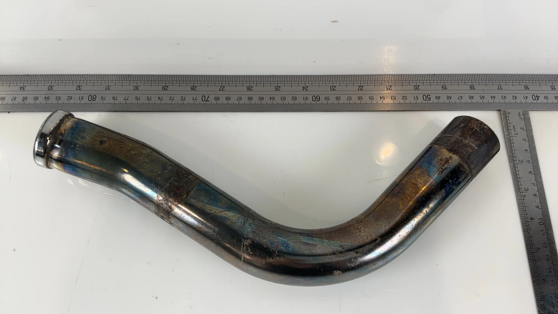 Harley Softail Fat Boy Deuce FLSTF FXSTD Exhaust Header Pipe 00-06 OEM 65503-00A - Image 3