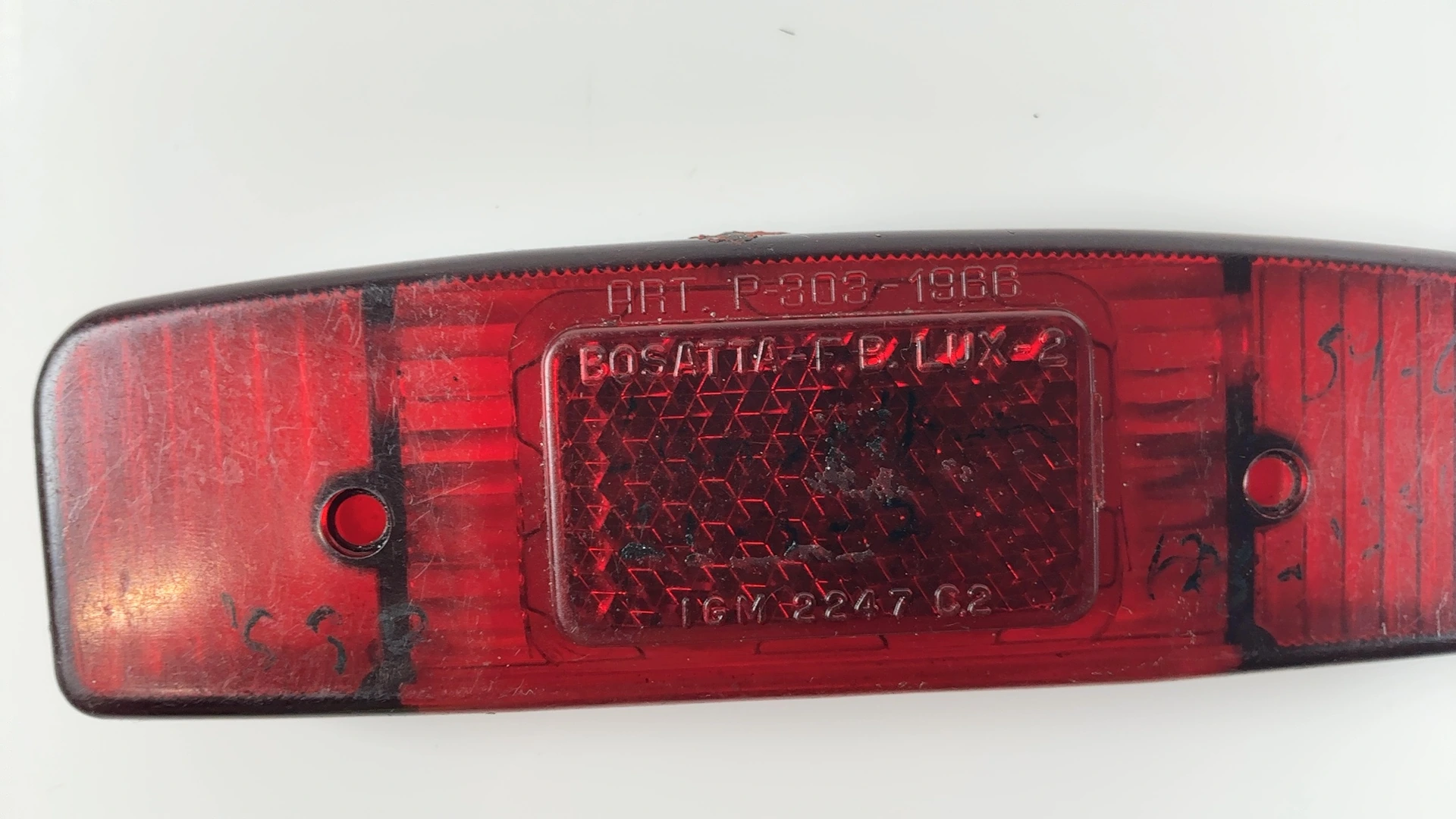 Lambretta Li125 Series 2 123cc Rear Brake Light Lens 1959-1960 OEM 19083020 - Image 5