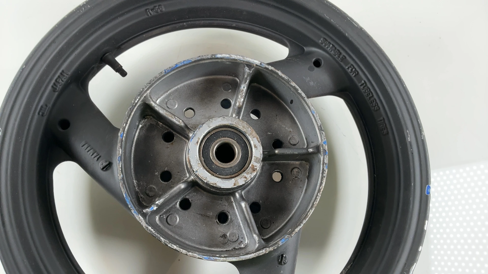 Yamaha FJ1200 1200cc Rear Wheel Rim 1988-1993 OEM 2XW-25338-00 ENKEI 16x3.50 - Image 9