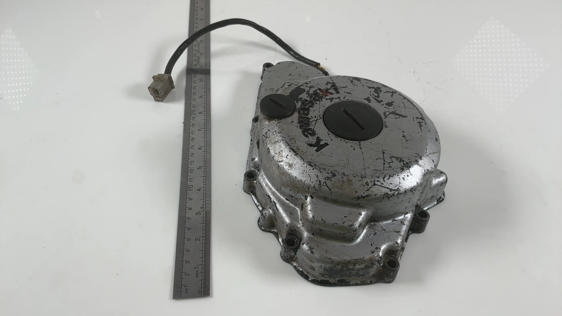 Kawasaki KLE 500 LE500A 500cc Left Stator Engine Cover 1991-2004 OEM 14031-1202 - Image 4