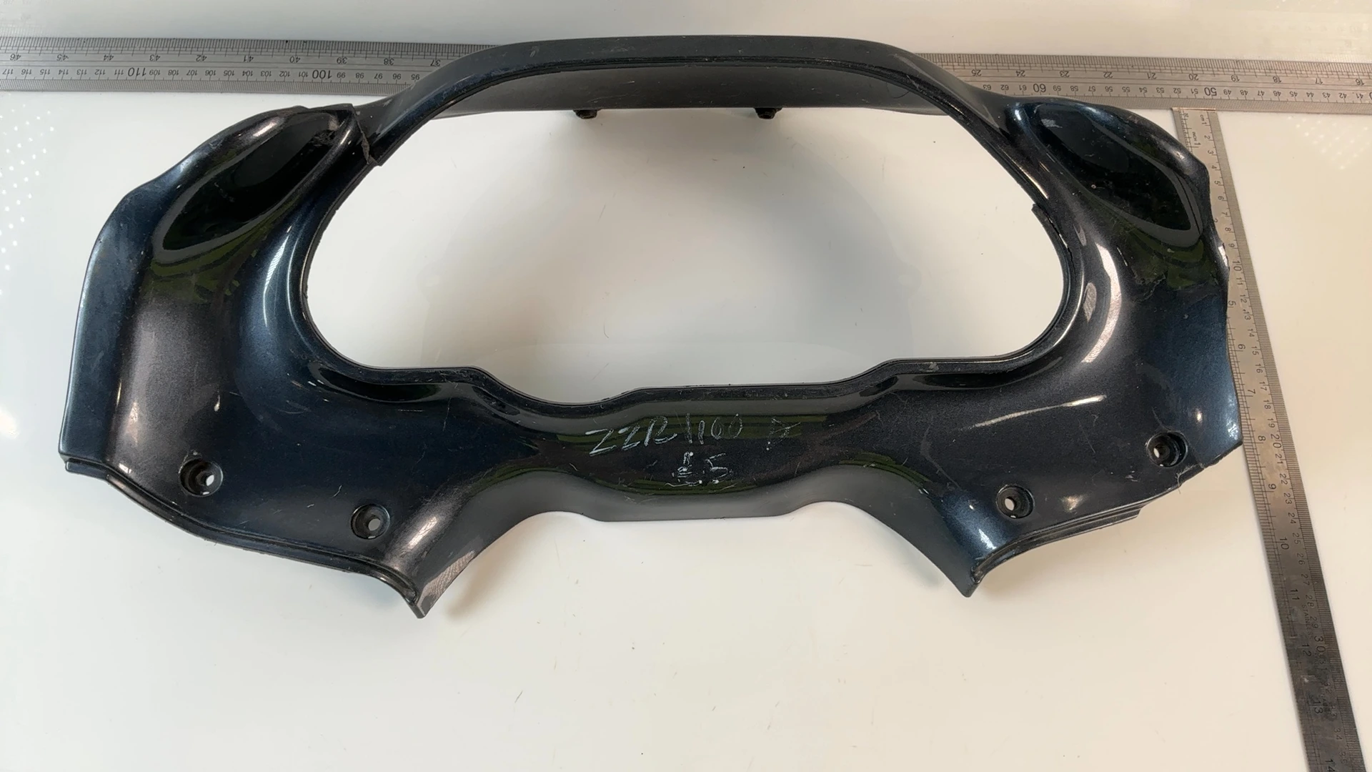 Kawasaki ZZR1100 ZXT10D 1100CC Dashboard Fairing Cover 1993-2001 OEM 14090-1418A - Image 3