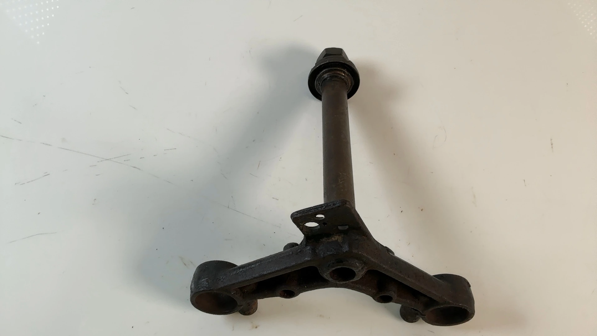 Honda CB125 Twin Super Dream CB125TD Lower Fork Yoke 1985 1986 53219-KB5-740ZA - Image 2