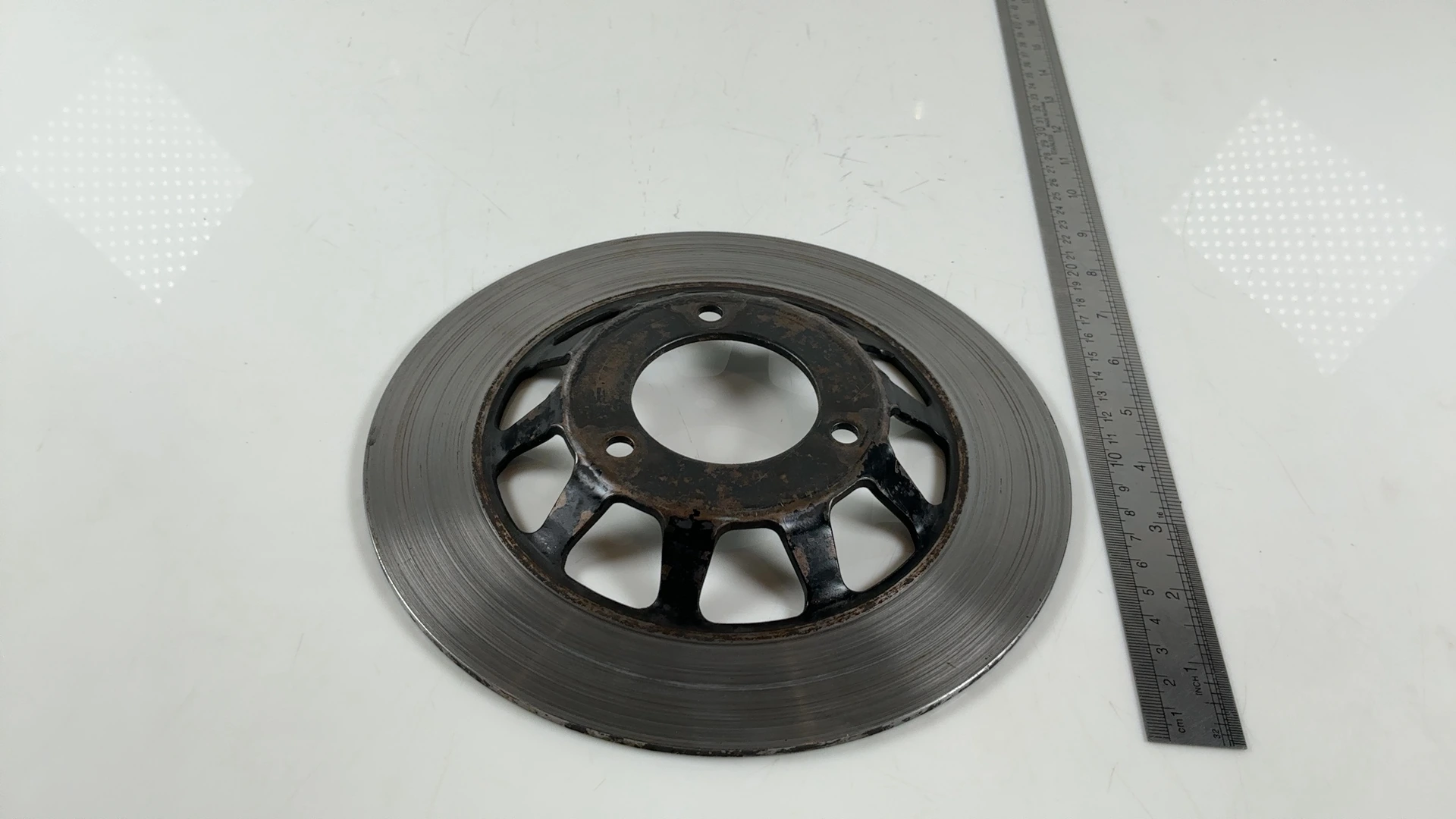 Honda MB5 MB50 50cc Front Brake Disc Rotor Plate 1979-1988 OEM 45121-166-000 - Image 3