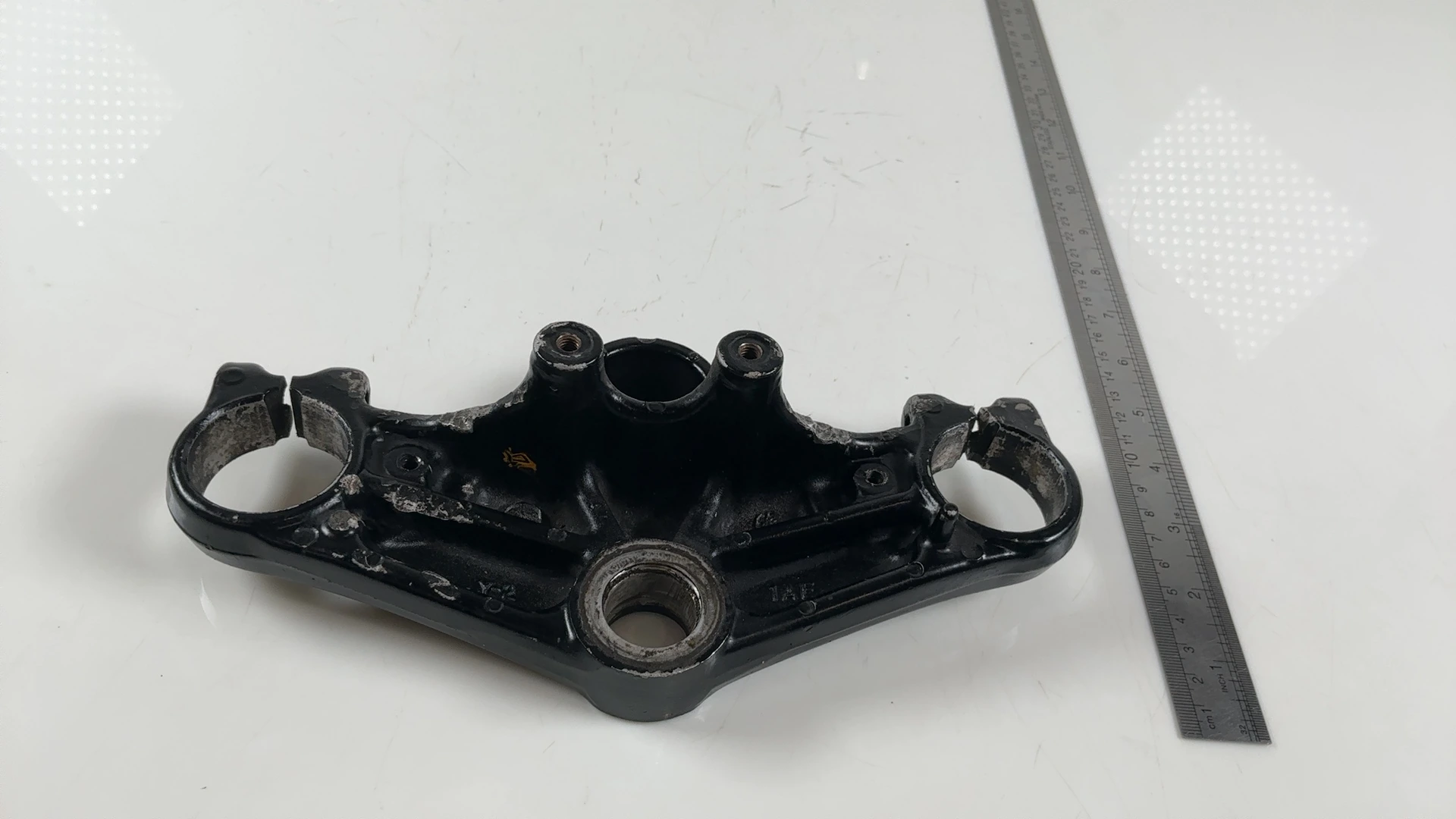 Yamaha FZ700 FZ 700 700cc Upper Triple Tree Clamp Yoke 1986-87 OEM 1FN-23435-00 - Image 3