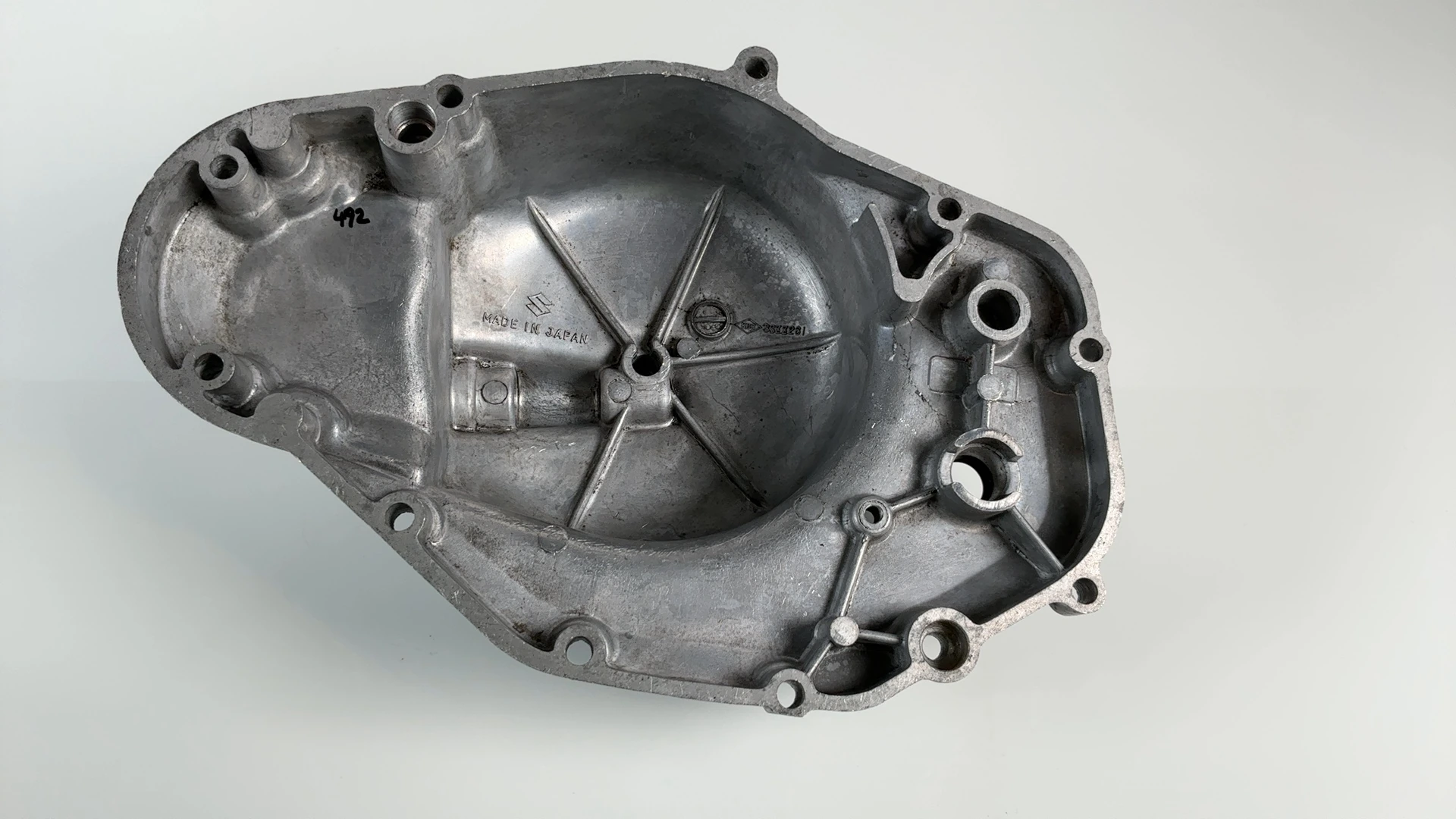 Suzuki TS125 DS100 Clutch Cover 1978-1981 OEM 11341-48000 Maker No 1134148000 - Image 2