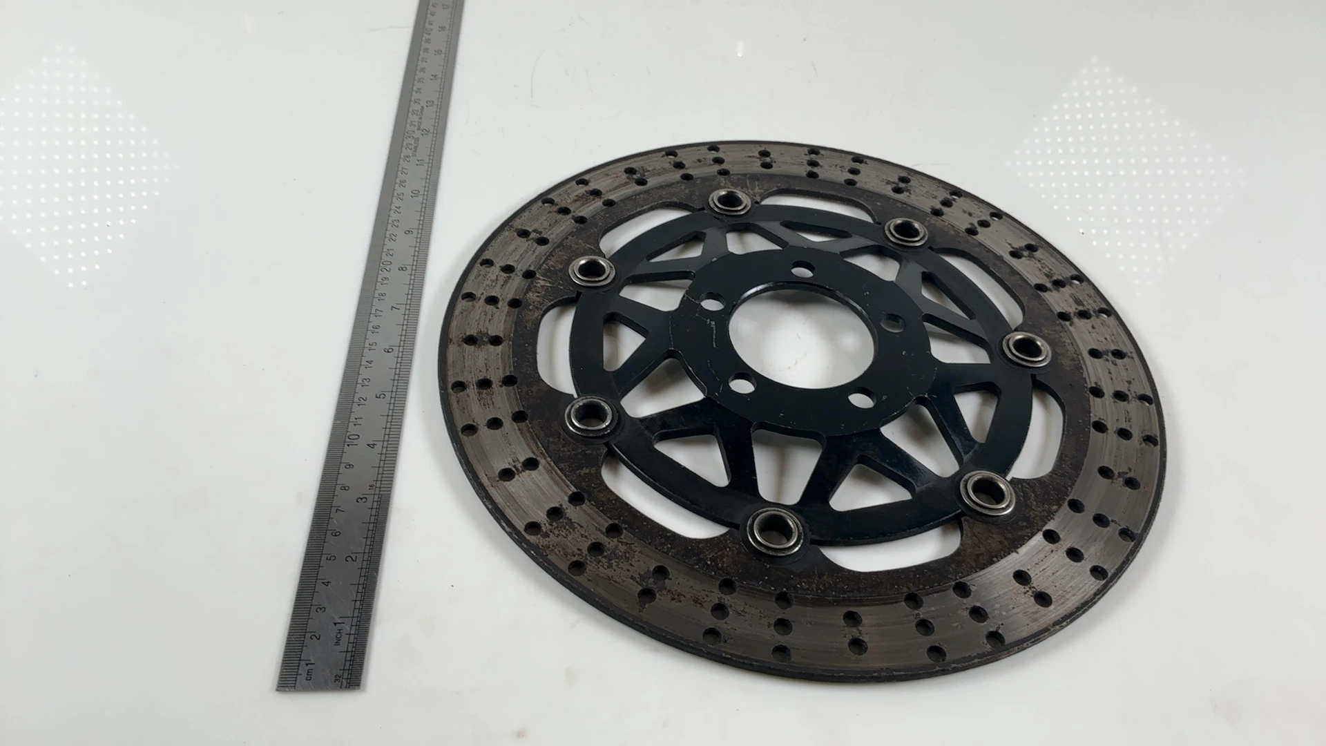Kawasaki ZXR750R ZX750L 750cc Front Brake Rotor 1993-1995 OEM 41080-1351-FF - Image 4