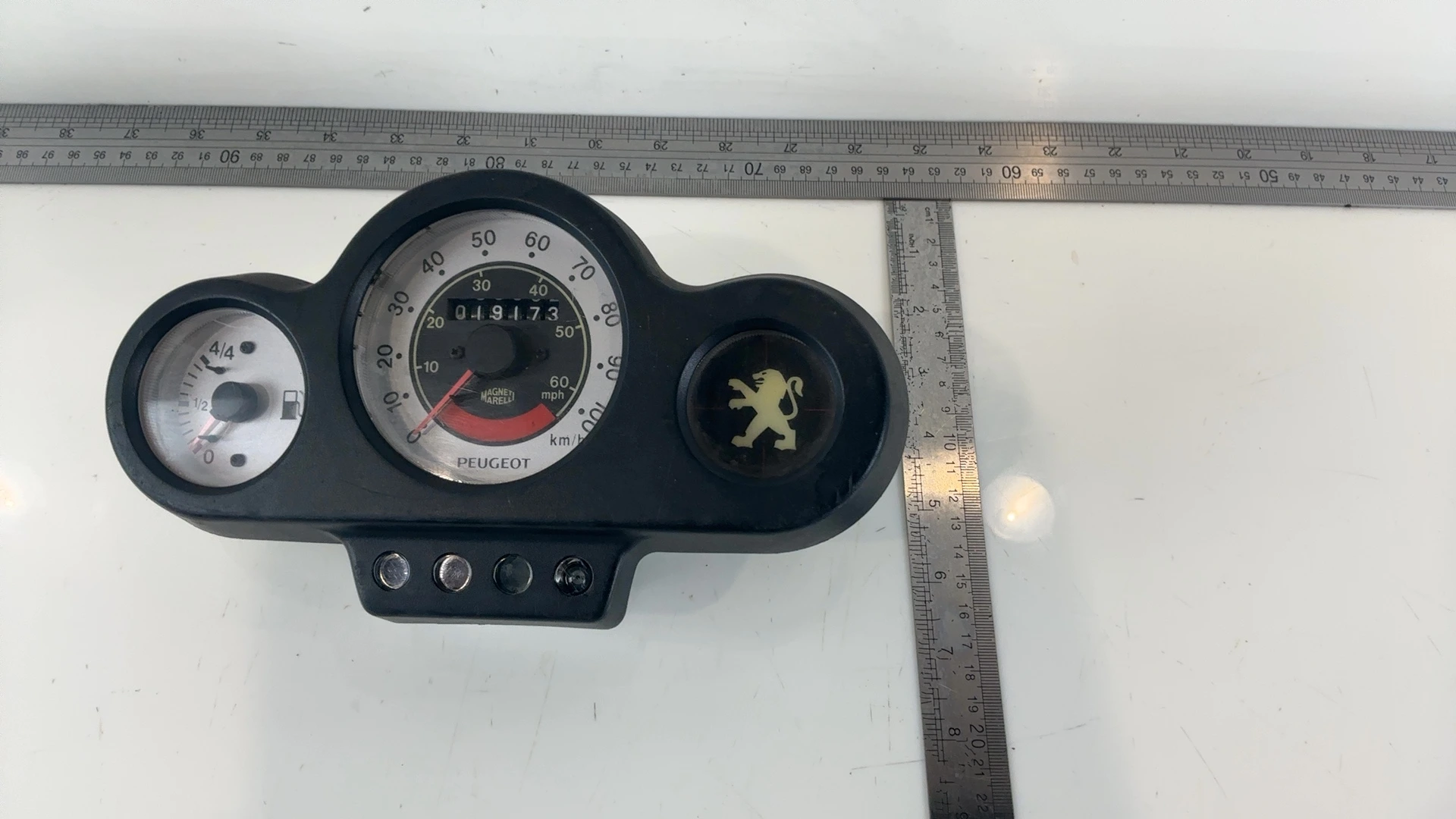 Peugeot Speedfight 1 2 50 100 Speedometer Clock Gauge 1996-2007 OEM 746105 - Image 4