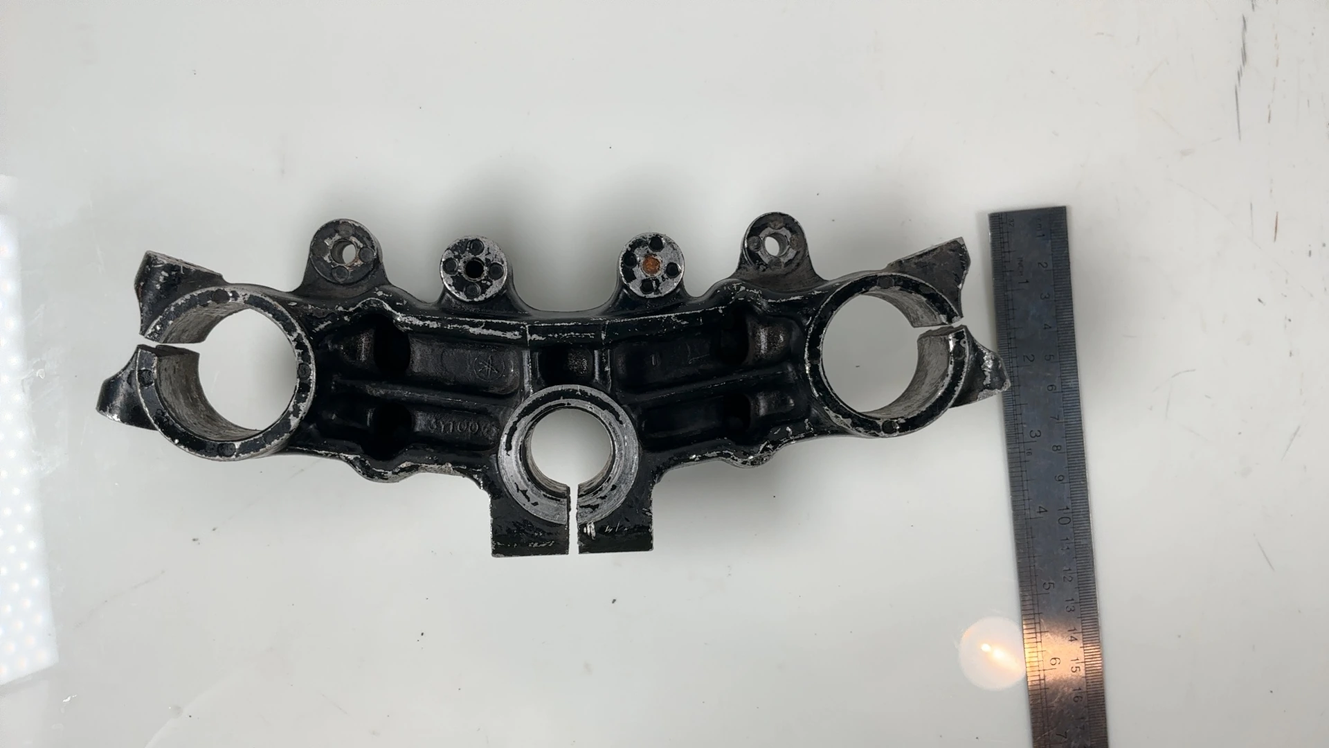 Yamaha XT250 3Y1 250cc Upper Fork Bridge Yoke 1980-1983 OEM 3Y1-23435-00-98 - Image 3