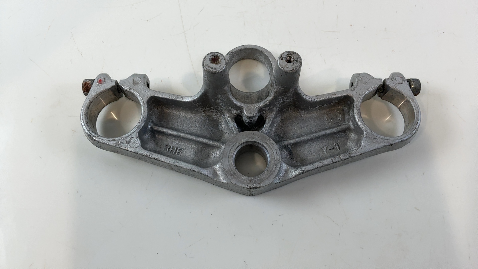 YAMAHA FZR600 3HE 600CC Upper Fork Bridge Yoke 1989-1993 OEM 3HE-23435-00-00 - Image 2