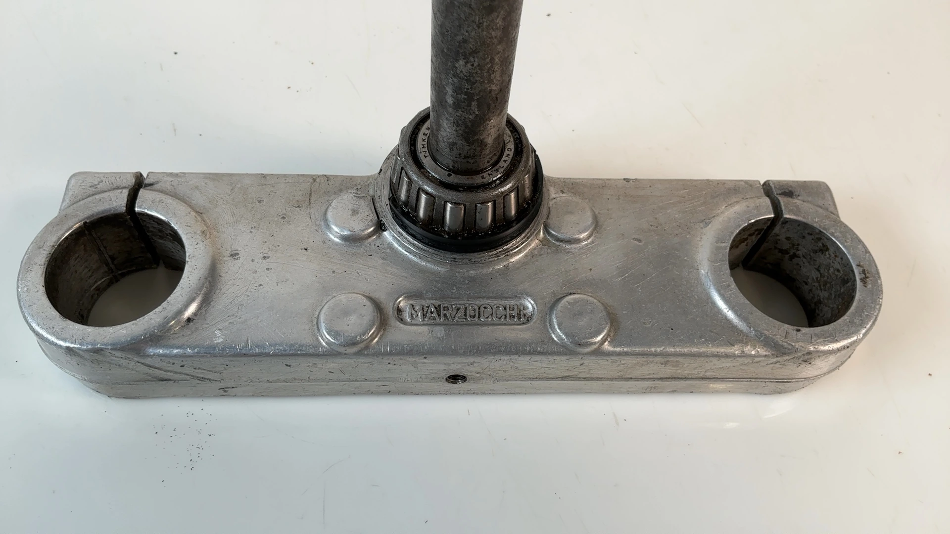 Can-Am MX-6 MX6 125cc Lower Triple Tree Fork Clamp 1980 OEM N/A Marzocchi - Image 6