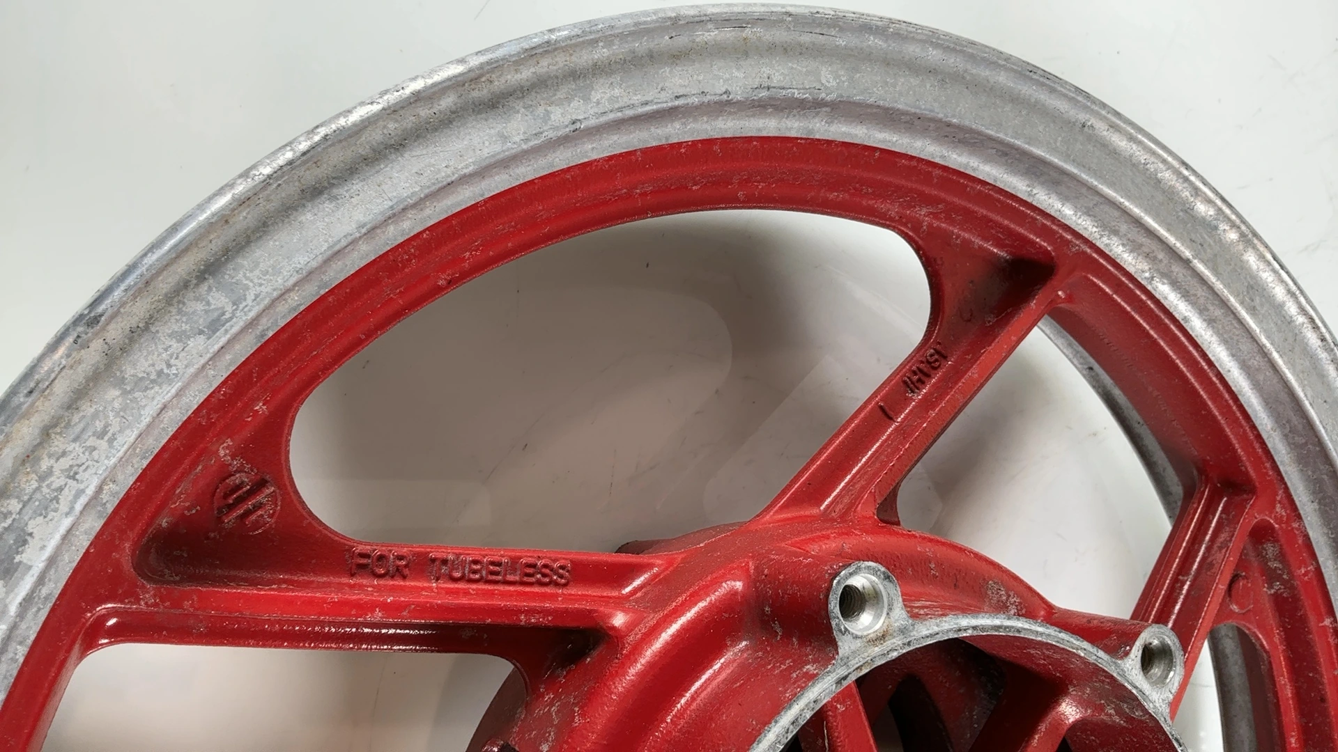 Kawasaki Ninja ZX600C 600 Front Wheel Rim 1988-97 OEM 41073-1360-X4 Asahi F1205 - Image 8