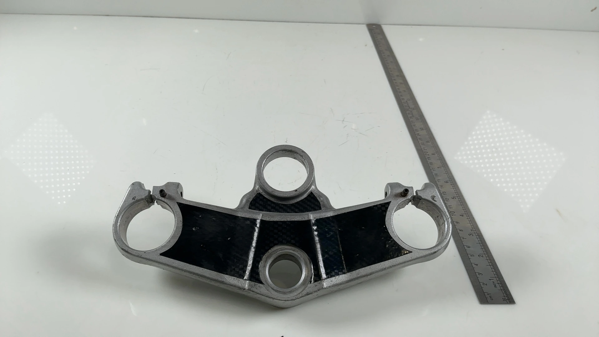 Yamaha FZR600 FZR600R 600cc Upper Fork Bridge Yoke 1989-1993 OEM 3HE-23435-00-00 - Image 3