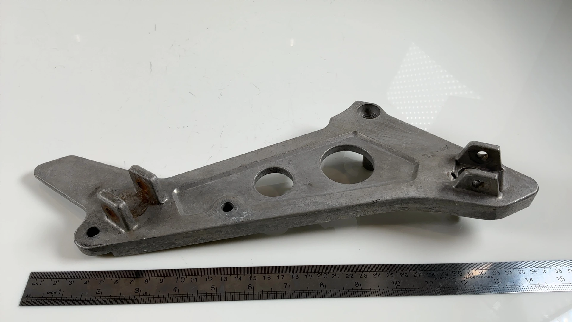 Honda NTV 650 Revere RC33 650 Right Foot Peg Bracket 1988-1997 OEM 50600-MZ6-000 - Image 5