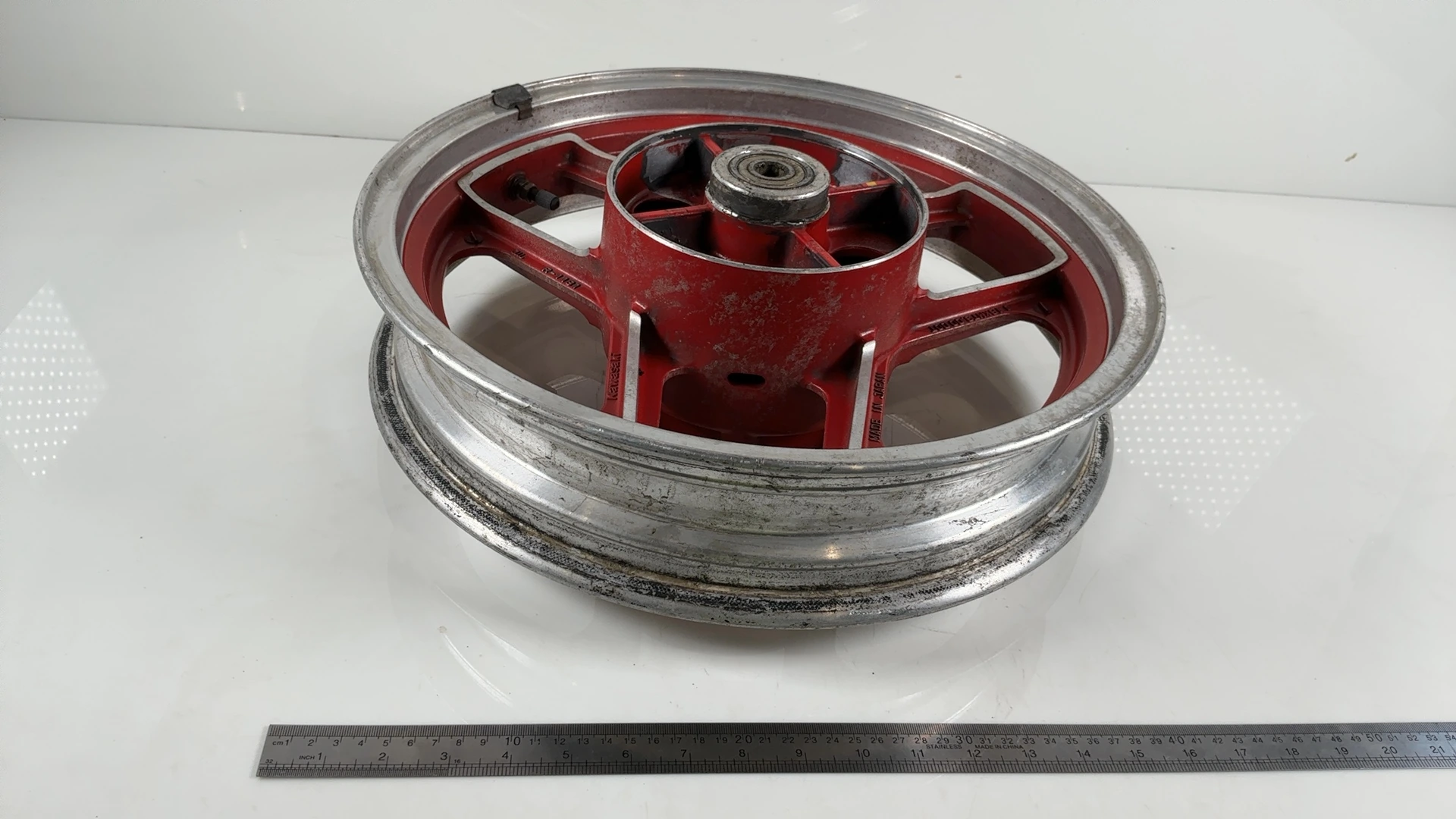 Kawasaki Ninja 600R ZX600C 600cc Rear Wheel Rim 1988-1997 OEM 41073-1323-CW - Image 5