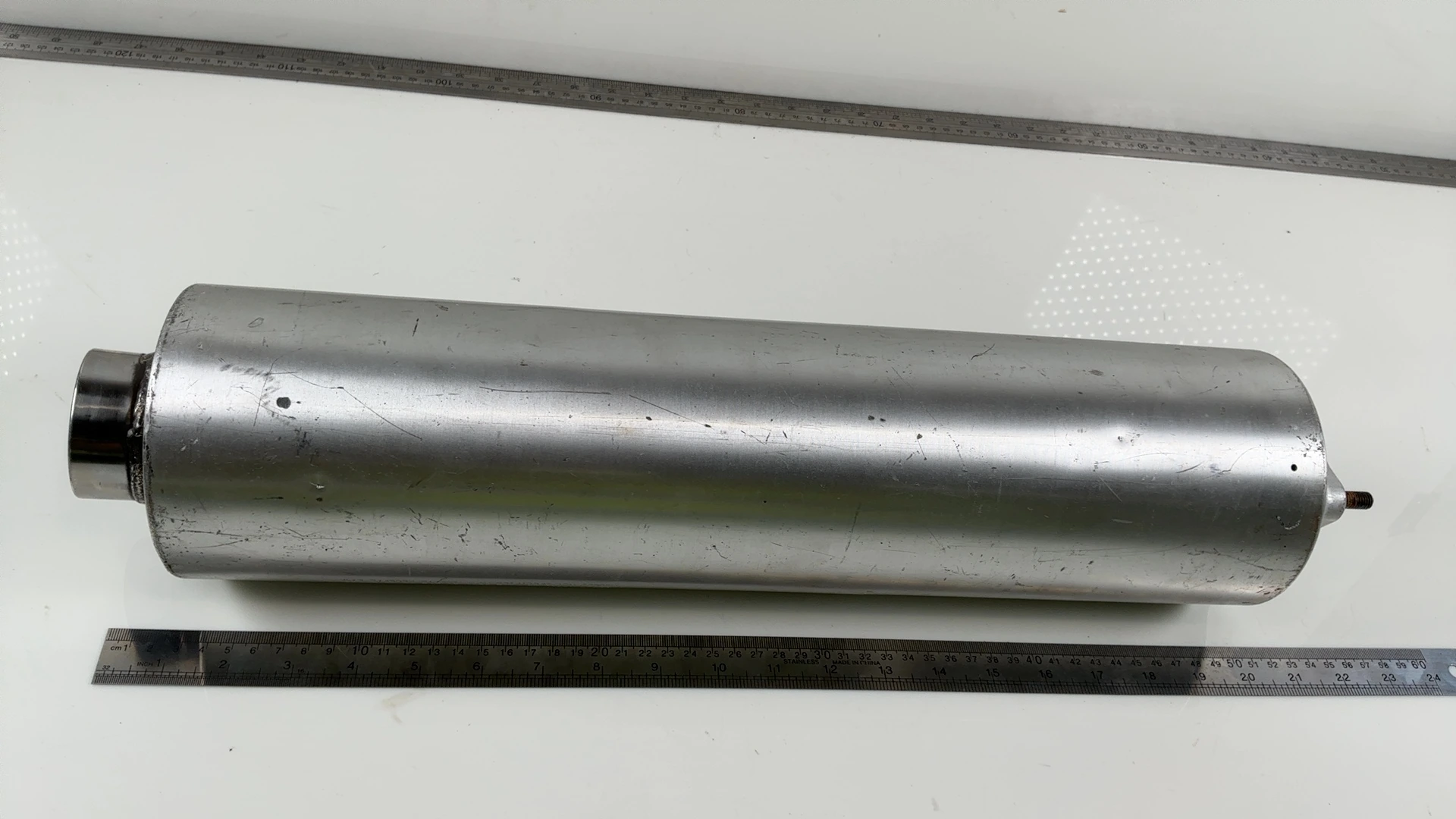 Suzuki Hayabusa GSX1300R 1300 Left Exhaust Muffler 1999-2007 OEM 14320-24F00-H01 - Image 5
