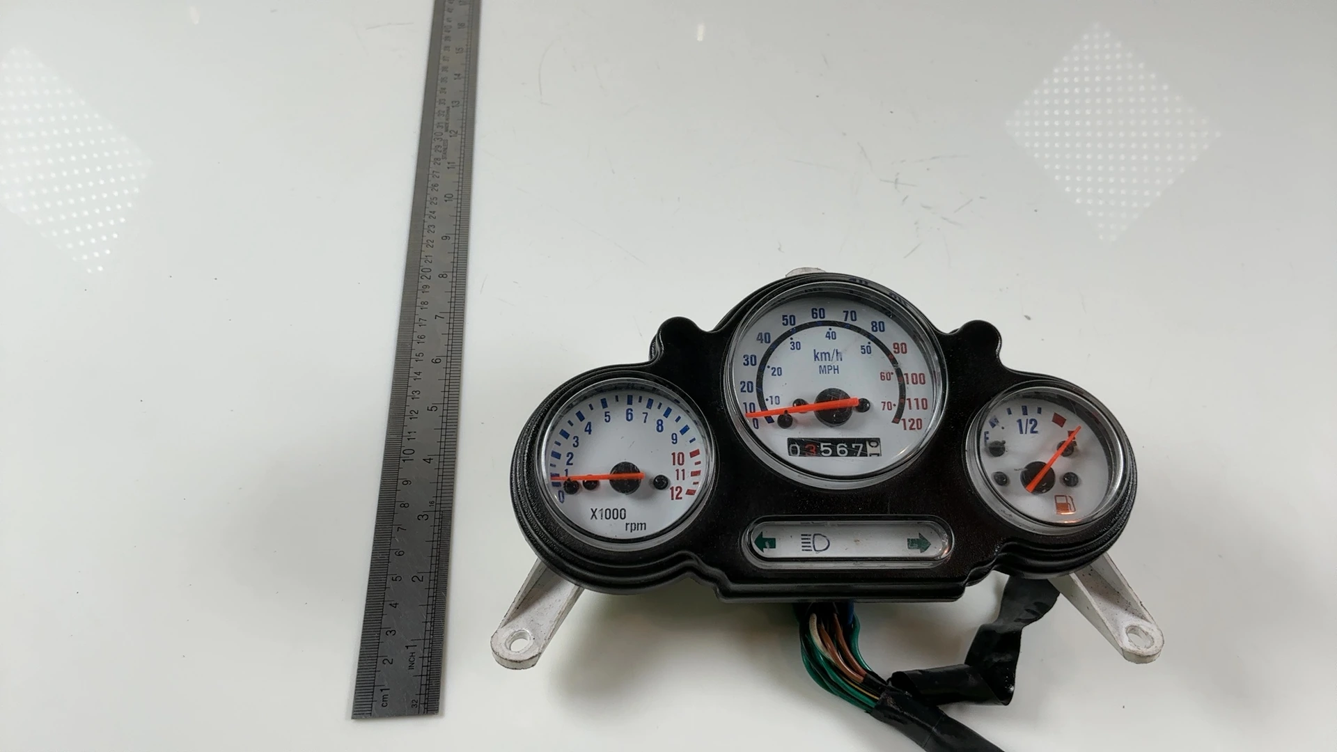 Lambretta Uno Uno150 150cc Speedometer Gauge Cluster 2007-2009 H12 - Image 4