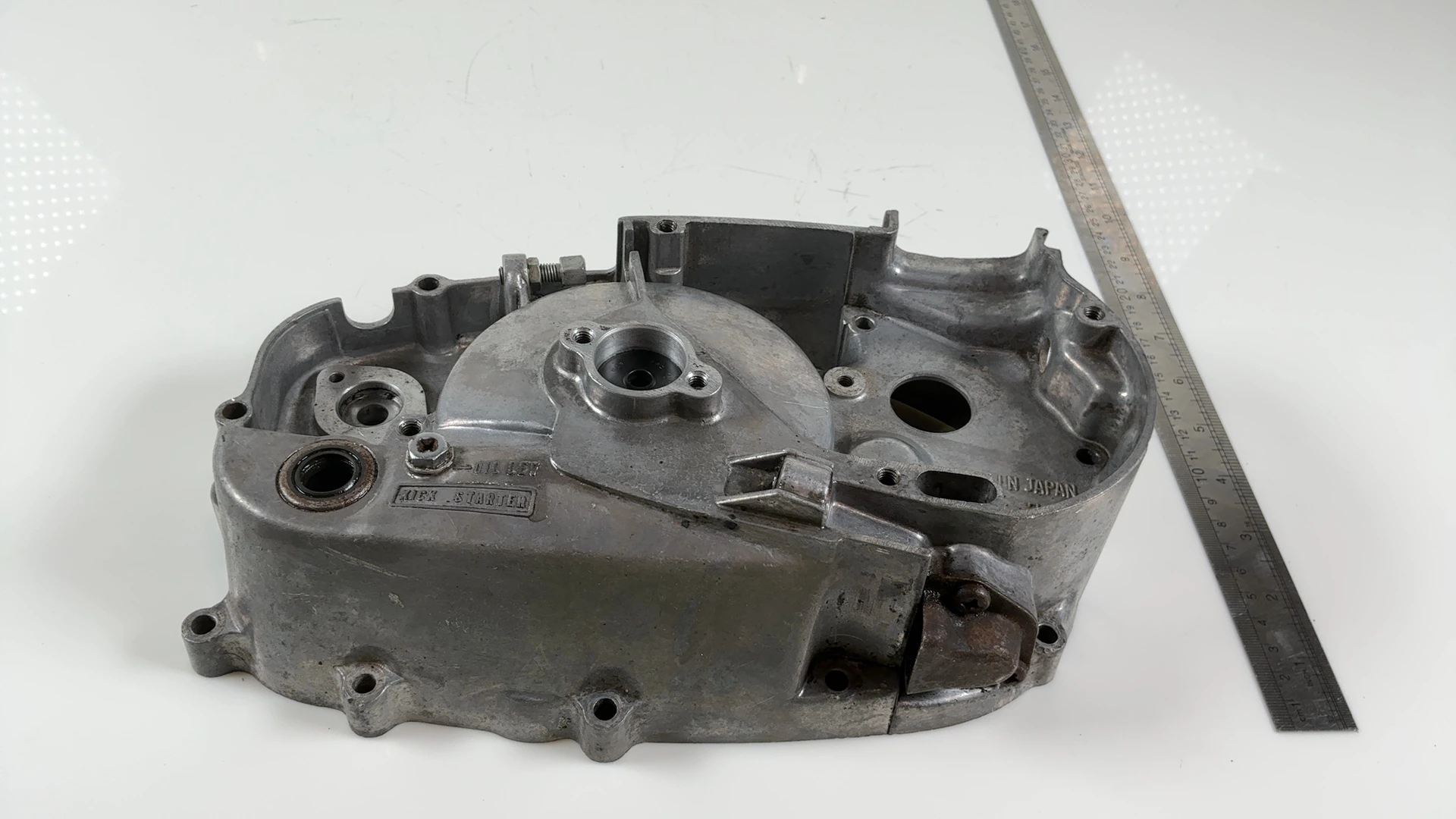 Kawasaki KM100 100cc Clutch Cover 1976 1977 OEM 14032-1017 - Image 3