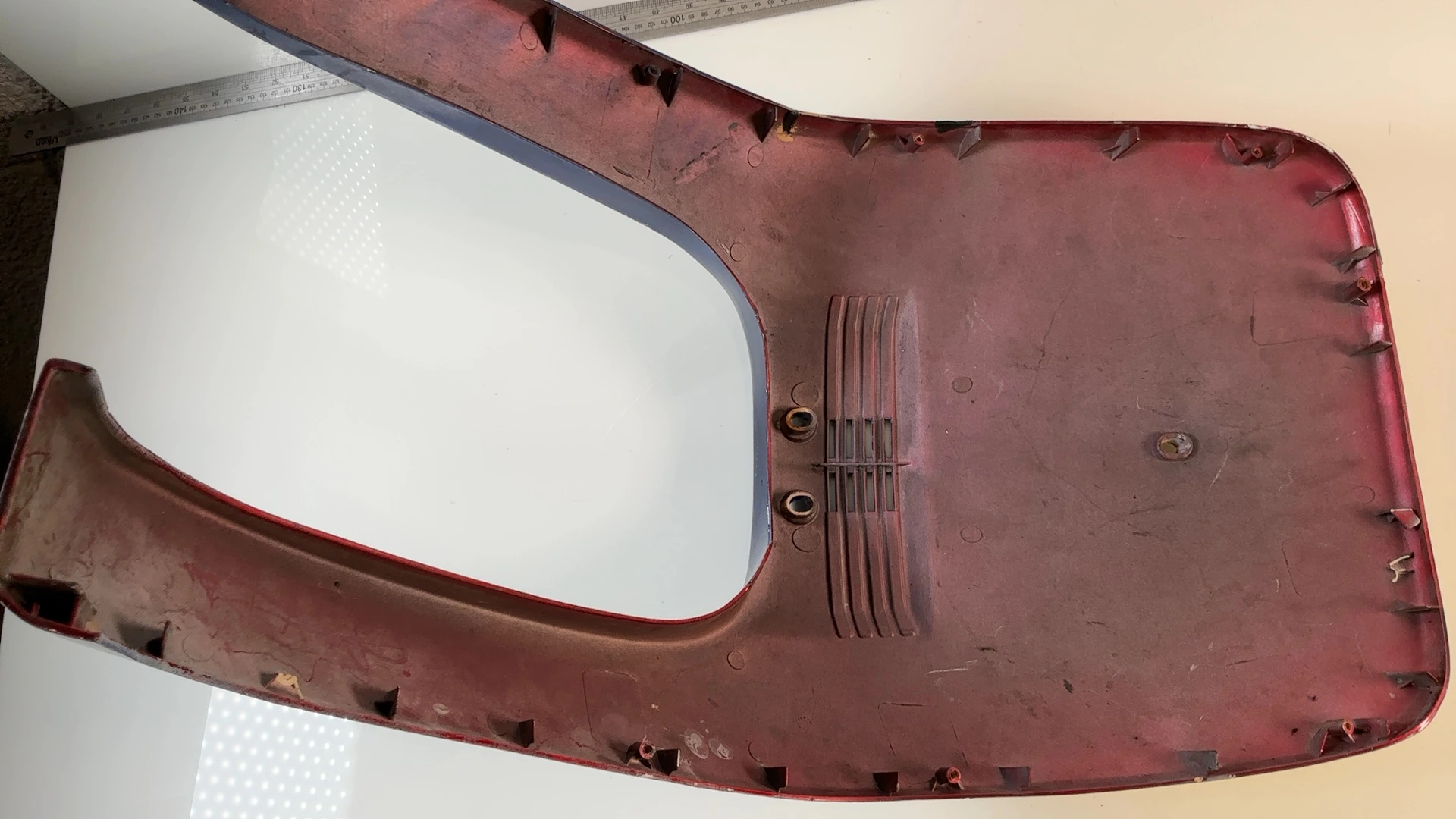Honda Super Tact AF09 50cc Front Leg Shield Fairing 1984-1987 OEM 64301-GBL-7000 - Image 2