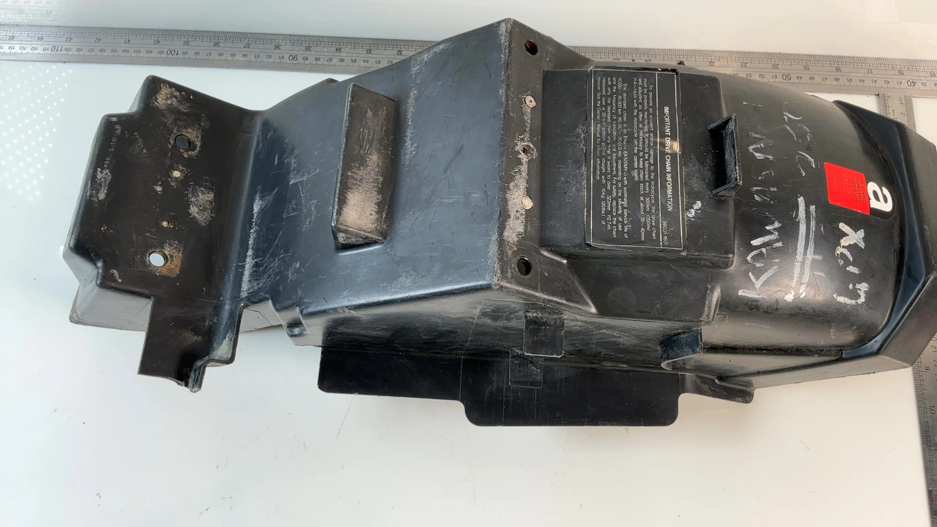 Kawasaki Ninja 250R EX250F 250cc Rear Inner Fender 1988-2007 OEM 35023-1224 - Image 3