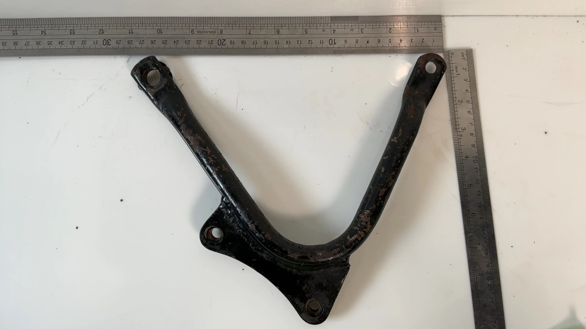 Honda CD125T CD125 125cc Muffler Stay Left Bracket 1977-2002 OEM 50646-402-000ZA - Image 3