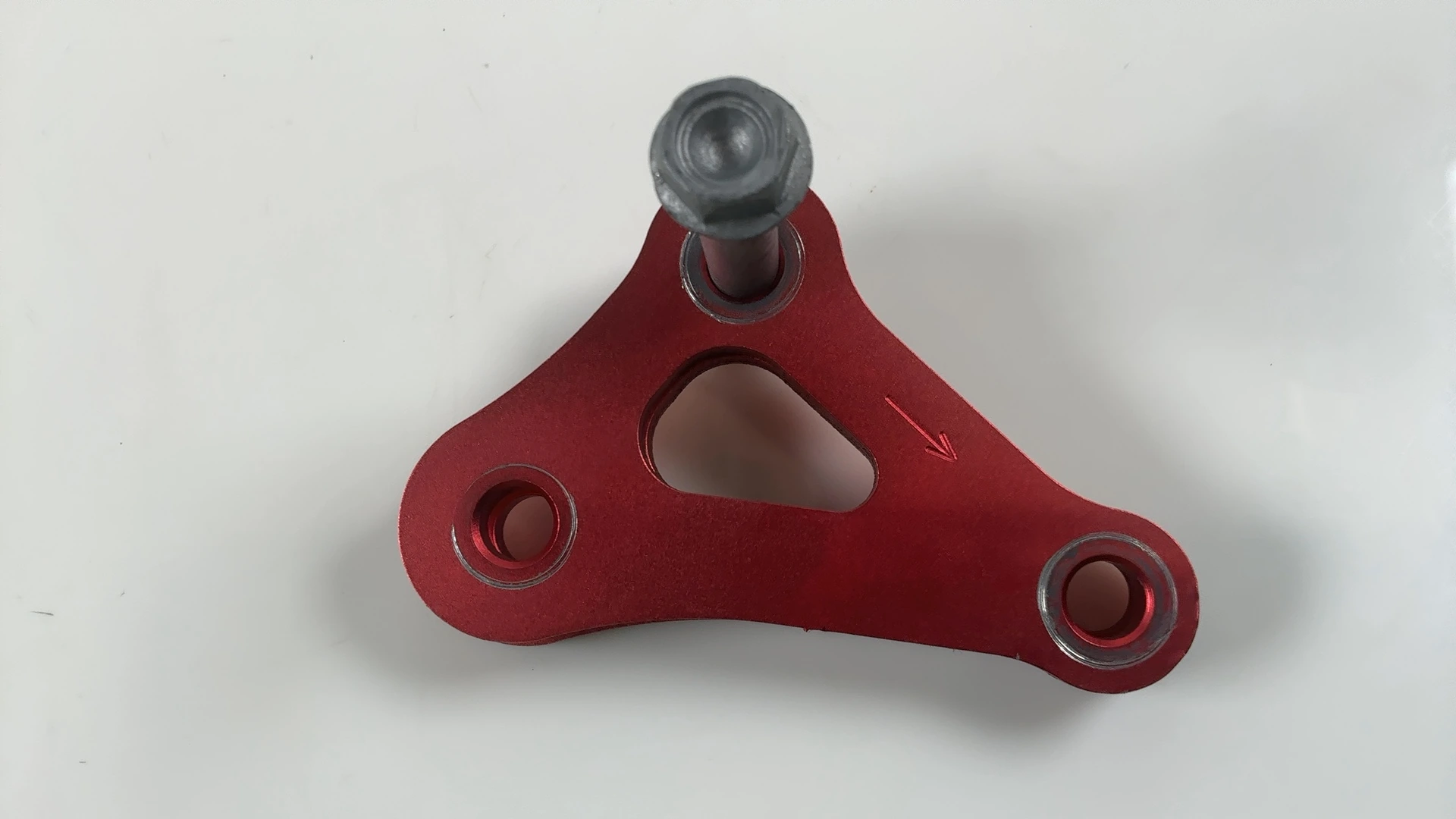 Aprilia RSV4 Factory 1100 Rear Shock Linkage Plate 2021-2026 OEM 2B003744 Red - Image 1