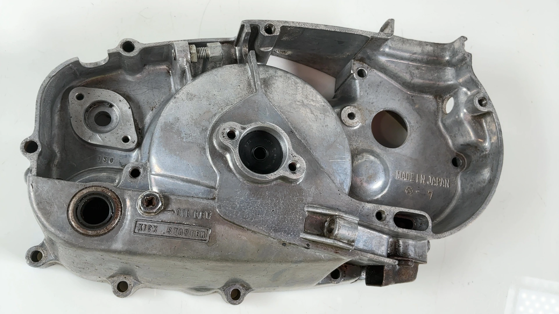 Kawasaki KM100 100cc Clutch Cover 1976 1977 OEM 14032-1017 - Image 6