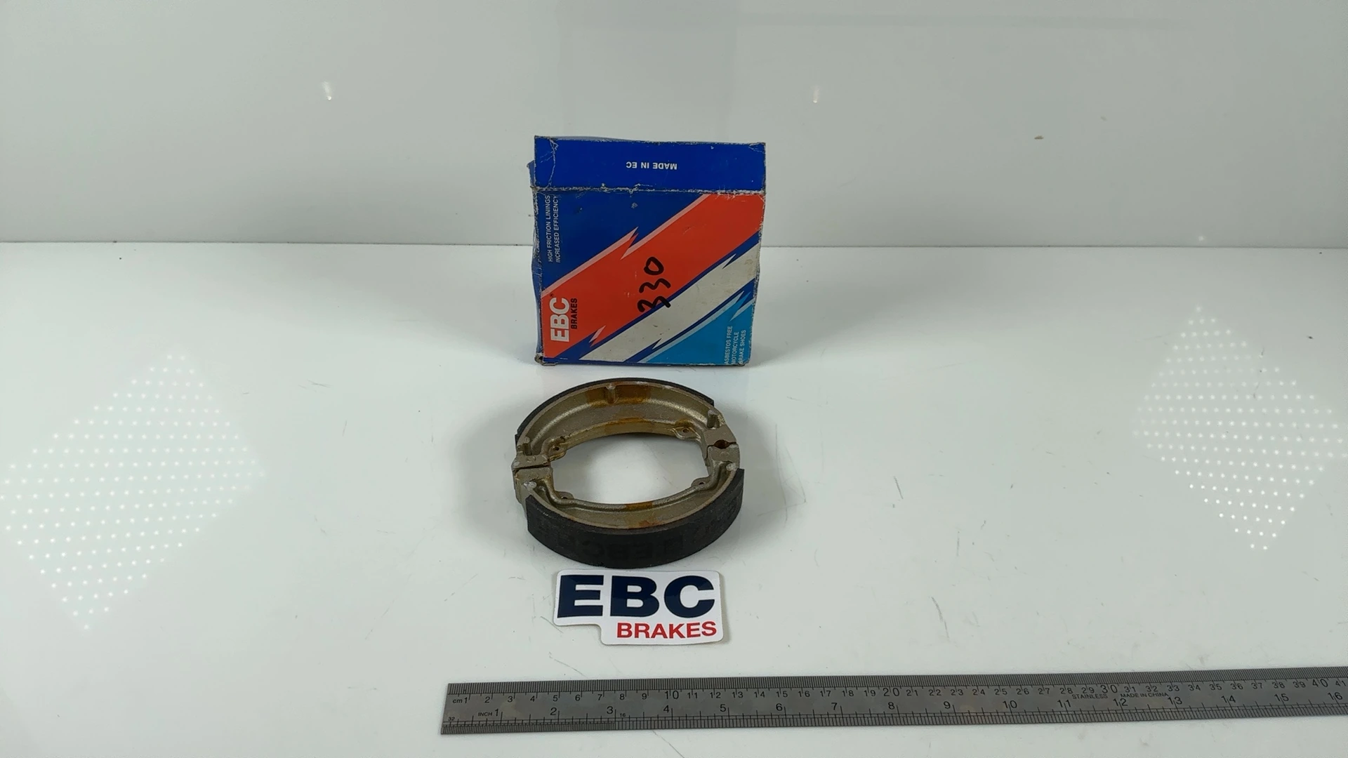 EBC Honda CG125 XL250R 330 125cc Front Brake Shoes 1982-1997 OEM H330 - Image 2