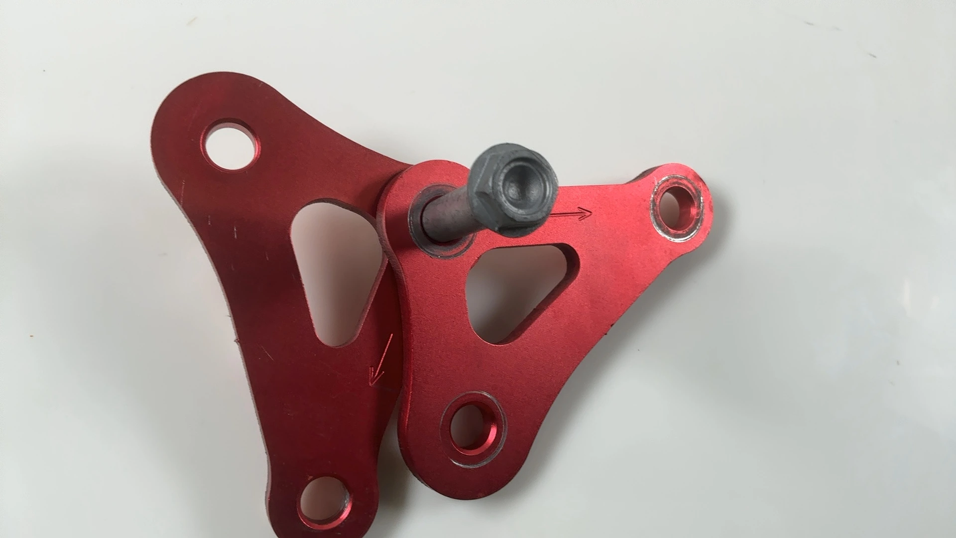 Aprilia RSV4 Factory 1100 Rear Shock Linkage Plate 2021-2026 OEM 2B003744 Red - Image 6