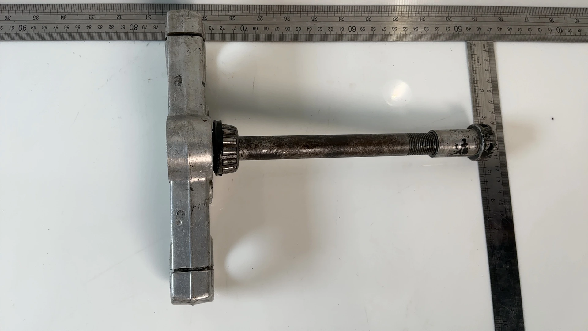 Can-Am MX-6 MX6 125cc Lower Triple Tree Fork Clamp 1980 OEM N/A Marzocchi - Image 4