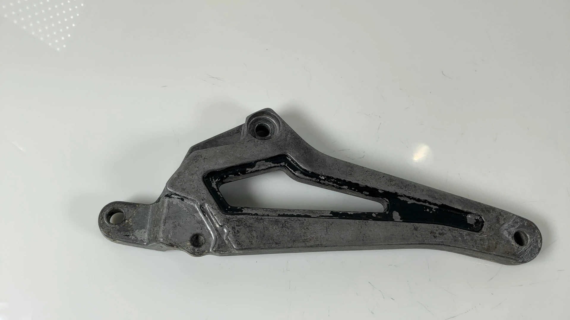 Yamaha RD125LC 10W 125 Rear Left Footrest Bracket 1982-1984 OEM 10W-27442-01 - Image 2