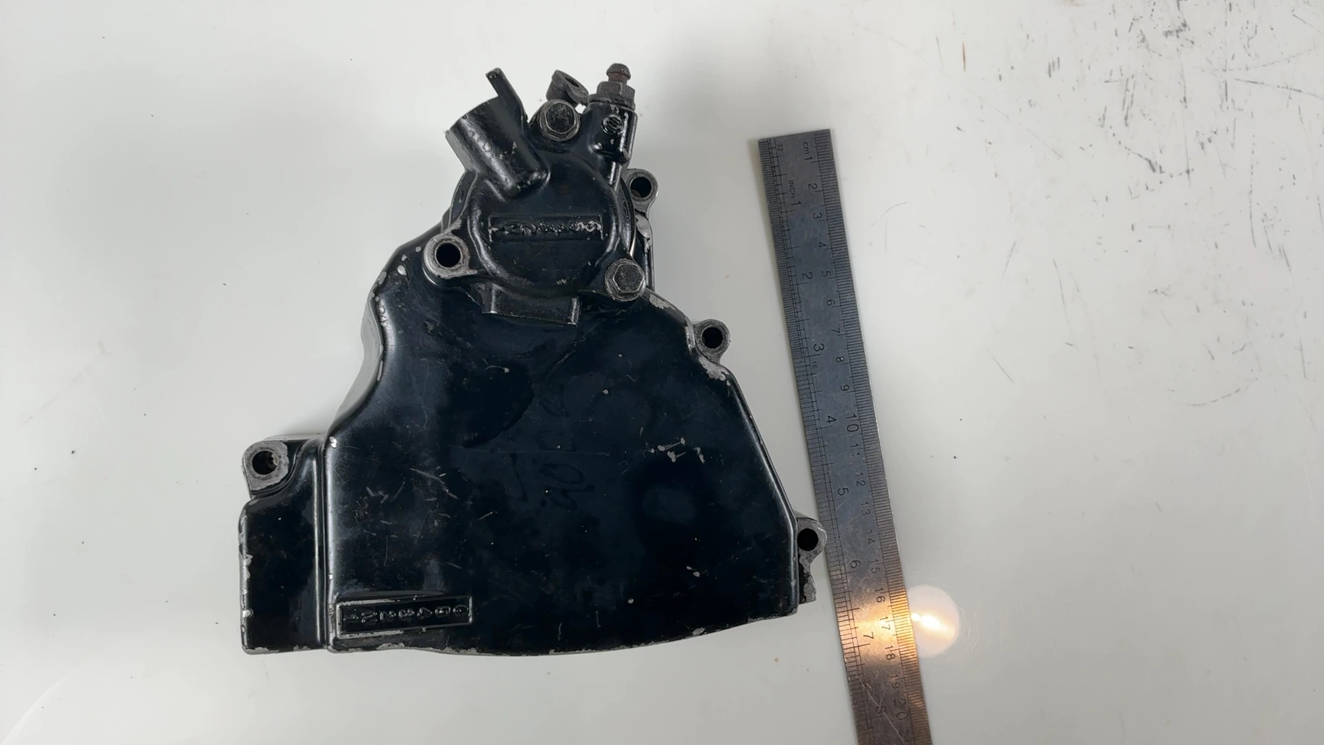 Kawasaki GPz750 Turbo ZX750E 750cc Front Sprocket Cover 1984-1985 OEM 14026-1110 - Image 3