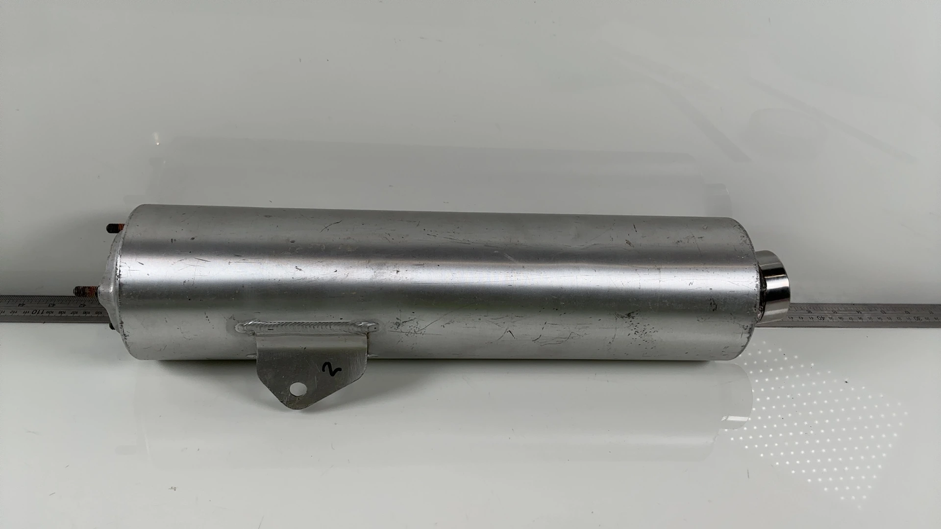 Suzuki Hayabusa GSX1300R 1300 Left Exhaust Muffler 1999-2007 OEM 14320-24F00-H01 - Image 2