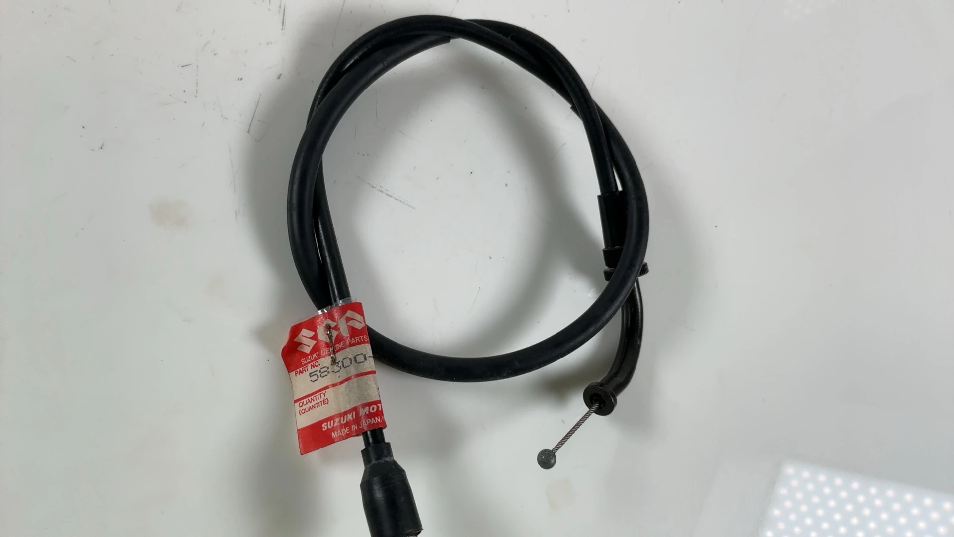 Suzuki GSX-R 750 GSXR750 750cc Throttle Cable A Open 1985 OEM 58300-27A01 - Image 6