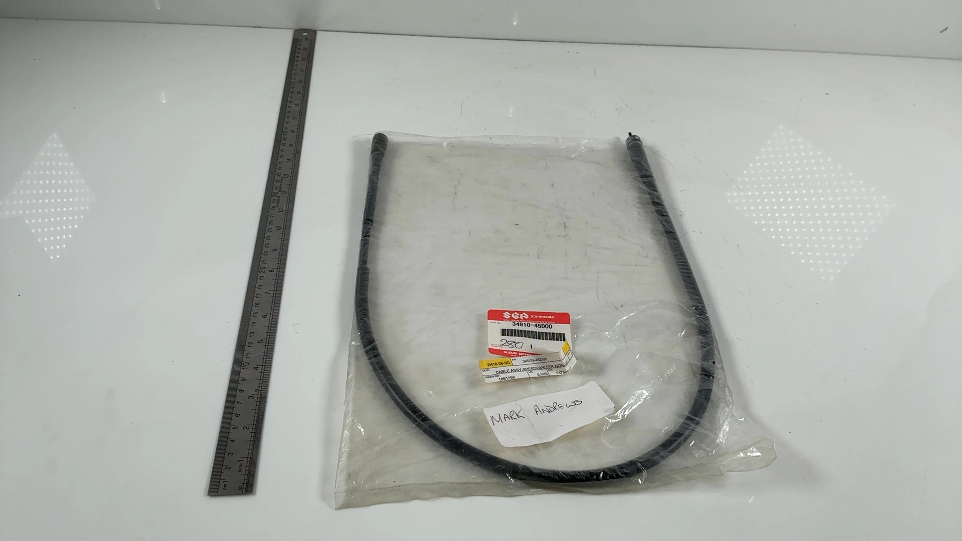 Suzuki GS500 GSF400 500cc 400cc Speedometer Cable 1991-2009 OEM 34910-45D00 - Image 4