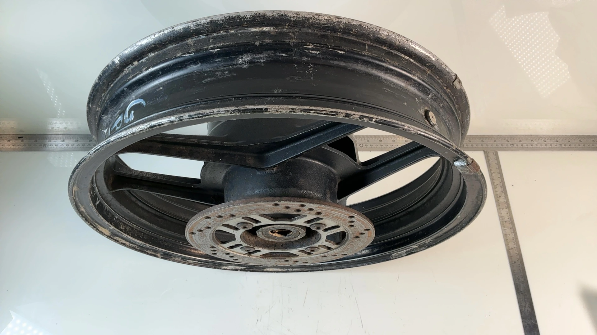 Kawasaki GPX750R ZX750F 750cc Rear Wheel Rim 1987-1990 OEM 41073-1345-R2 R1200 - Image 5