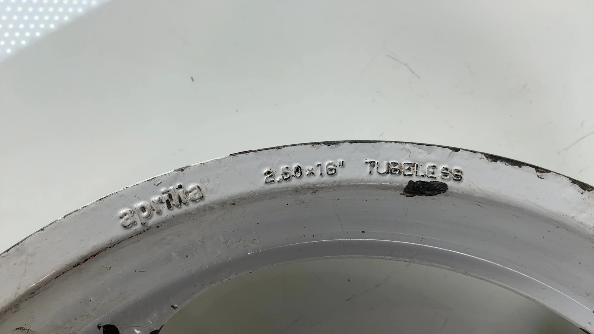 Aprilia AF1 Project 108 125cc Rear Wheel Rim 1986 1987 OEM 8101683 - Image 6