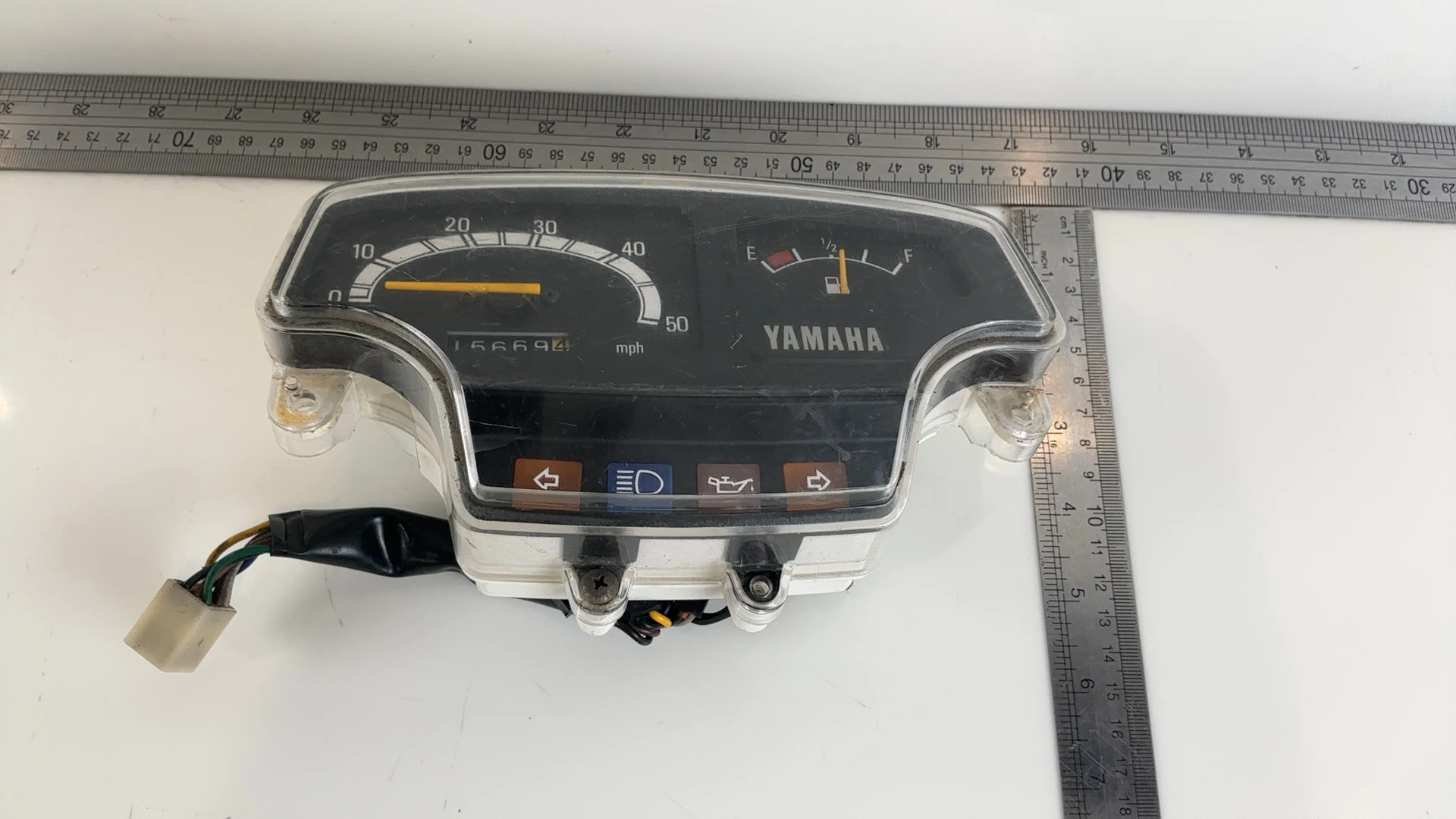 Yamaha Riva CV80 80cc Speedometer Instrument Cluster 1982-87 OEM 13T-83510-A0-00 - Image 4