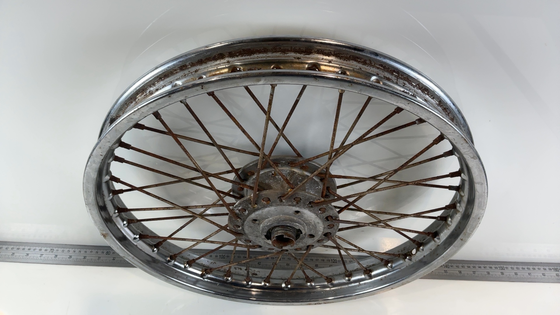 Kawasaki CSR 305 KZ305 305cc Front Spoked Wheel Rim 1981-1988 OEM 41025-1007 - Image 6