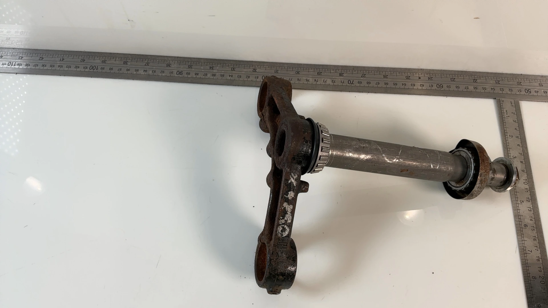 Yamaha XS400 XS360 XS250 Lower Fork Bridge Clamp 1976-1982 OEM 1L9-23340-00-90 - Image 2