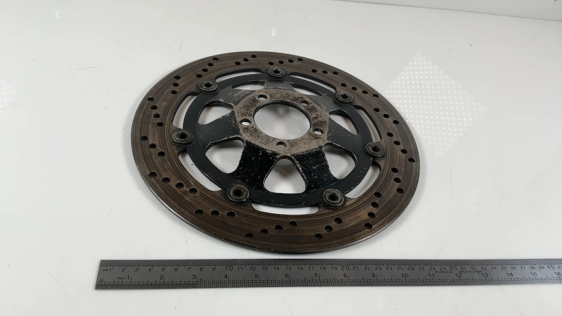 Suzuki GSXR 1100 GSX-R1100 1100cc Front Brake Disc Rotor 1986-88 OEM 59210-06B01 - Image 5