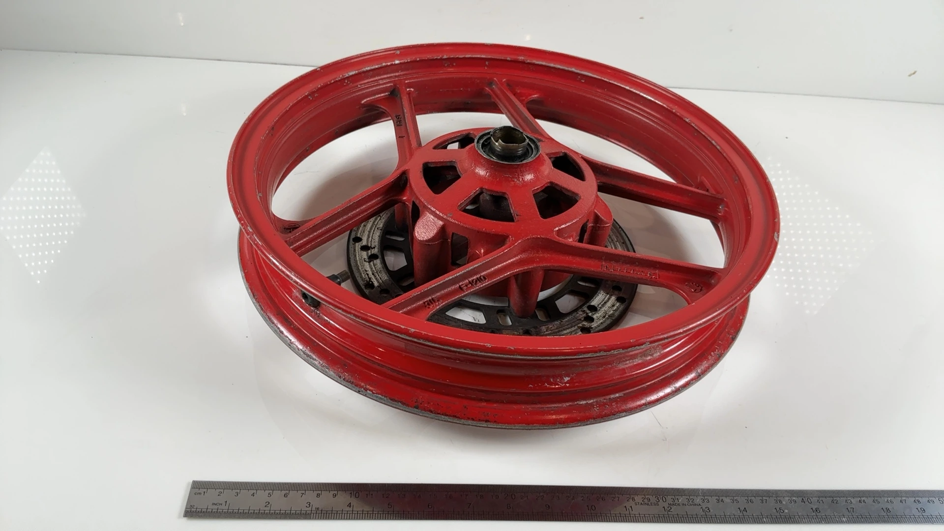 Kawasaki Ninja 250R EX250 Front Wheel Rim 1988-2007 OEM 41073-1365 Asahi F-1210 - Image 5