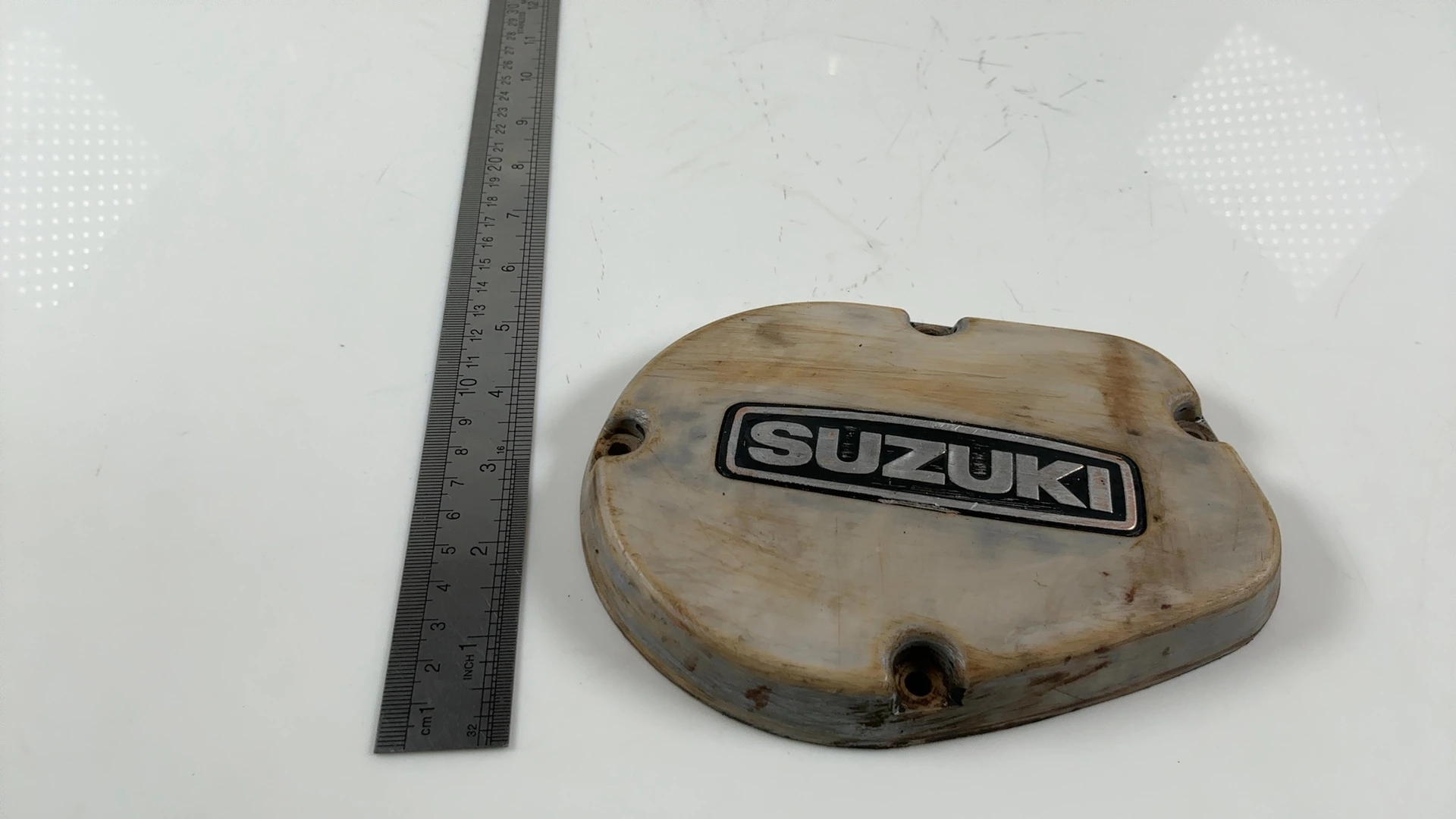 Suzuki GP100 GP125 100cc 125cc Magneto Inspection Cover 1978-82 OEM 11381-39101 - Image 4